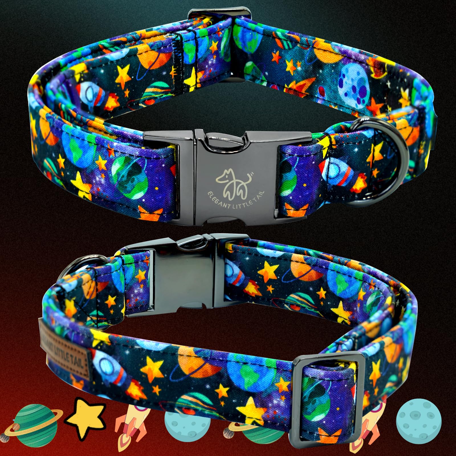Elegant Little Tail Dog Collar, Boy Pet Collrs Blue Durable Soft Bowtie Dog Collar Adjustable Dog Collars For Small Medium Large