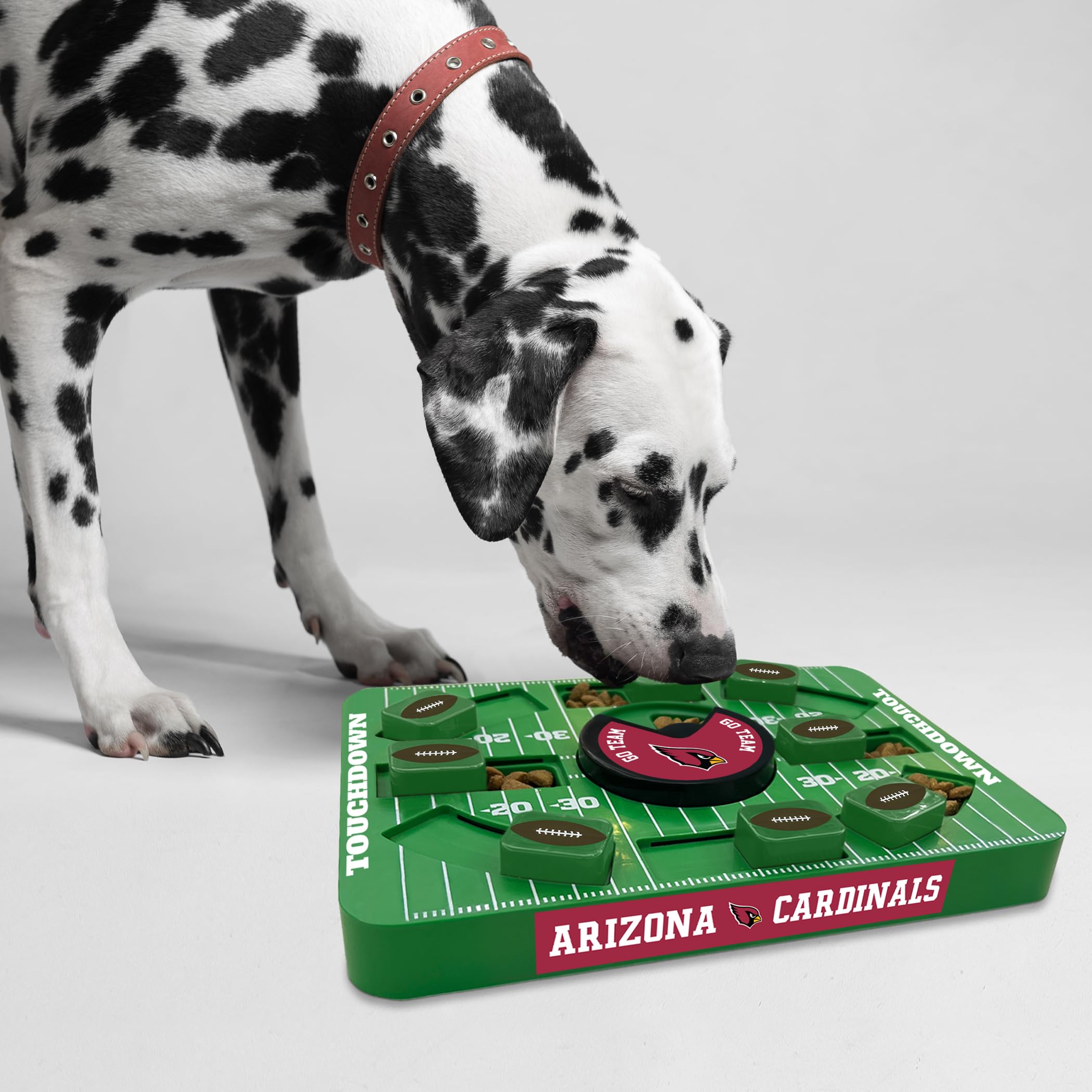 Pets First Nfl Arizona Cardinals Large Puzzle Toy, Dog Puzzle Treat Toy, New Large Size, Interactive Dog Treat Toy, Dog Slow Fee