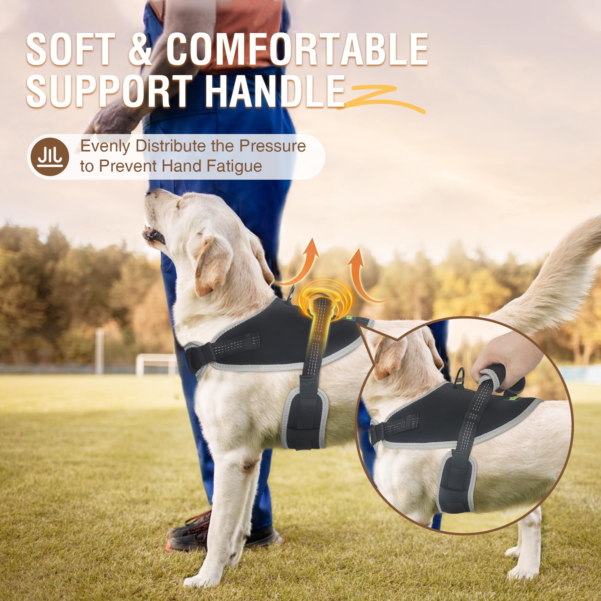 Dog Harness, No Pull Dog Harness With Reflective, No Choke Pet Vest, Adjustable Soft Padded Dog Vest, Dog Walking And Training H