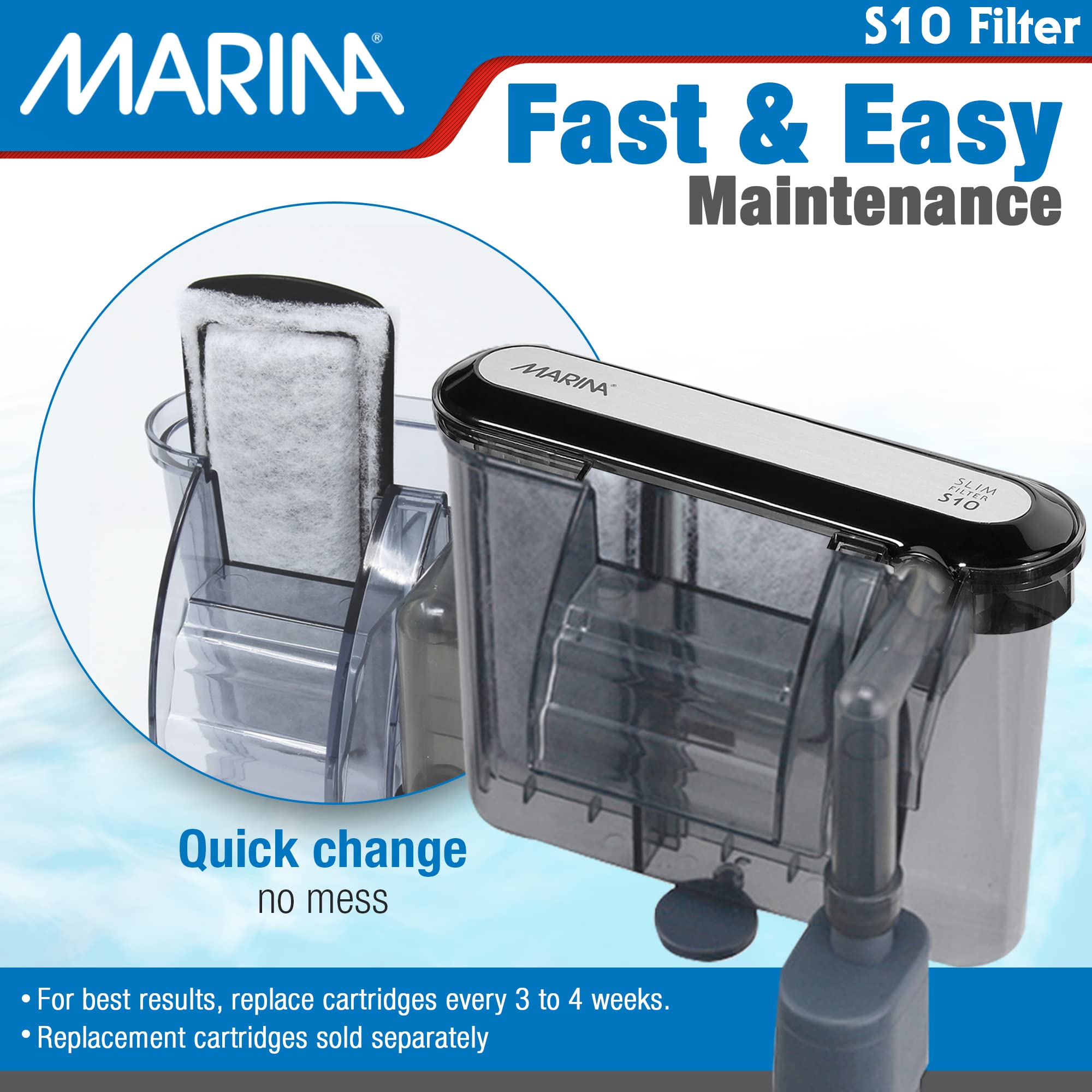 Marina S10 Power Filter, Up To 10 Gallons