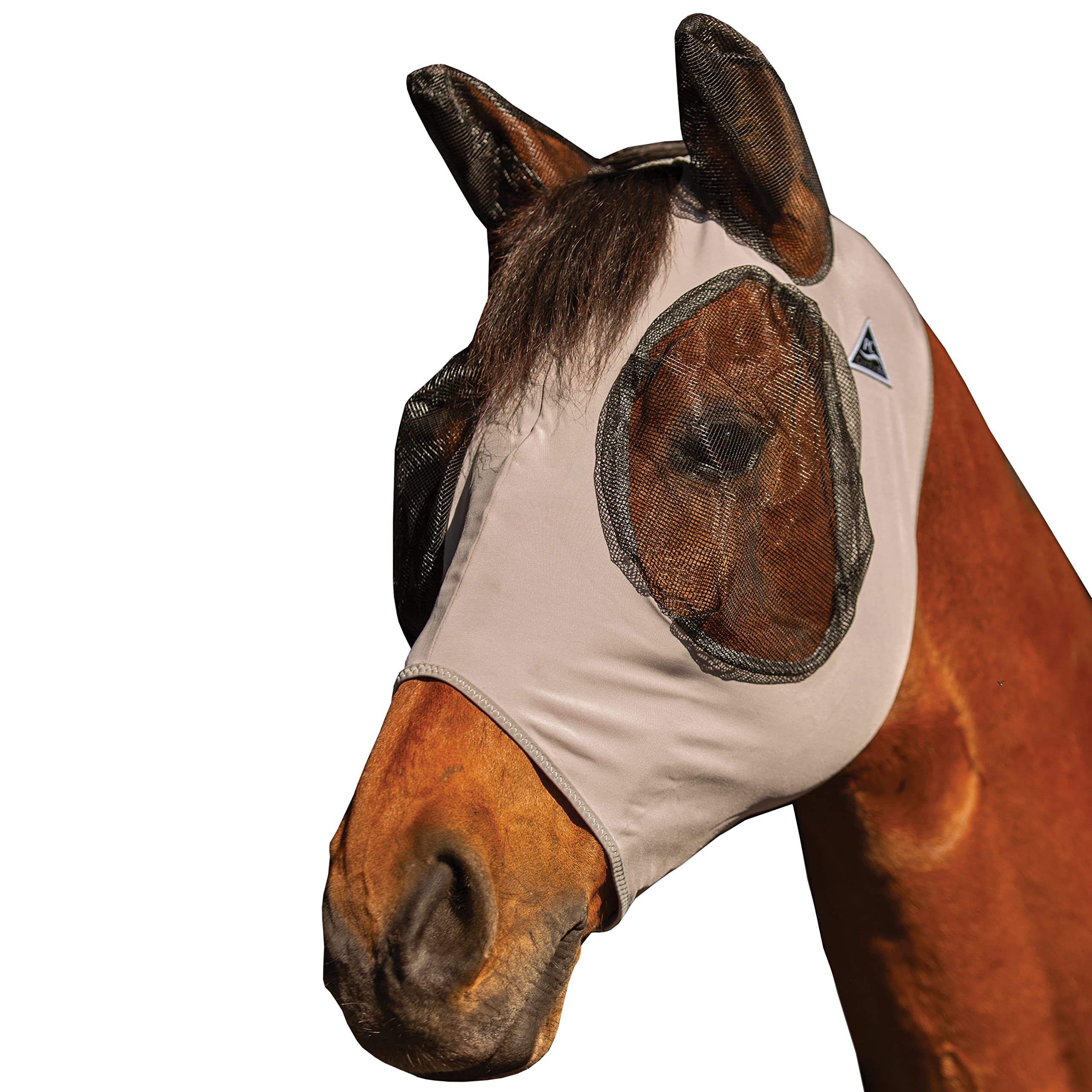 Professionals Choice Comfort-Fit Horse Fly Mask - Charcoal Pattern - Maximum Protection and Comfort for Your Horse