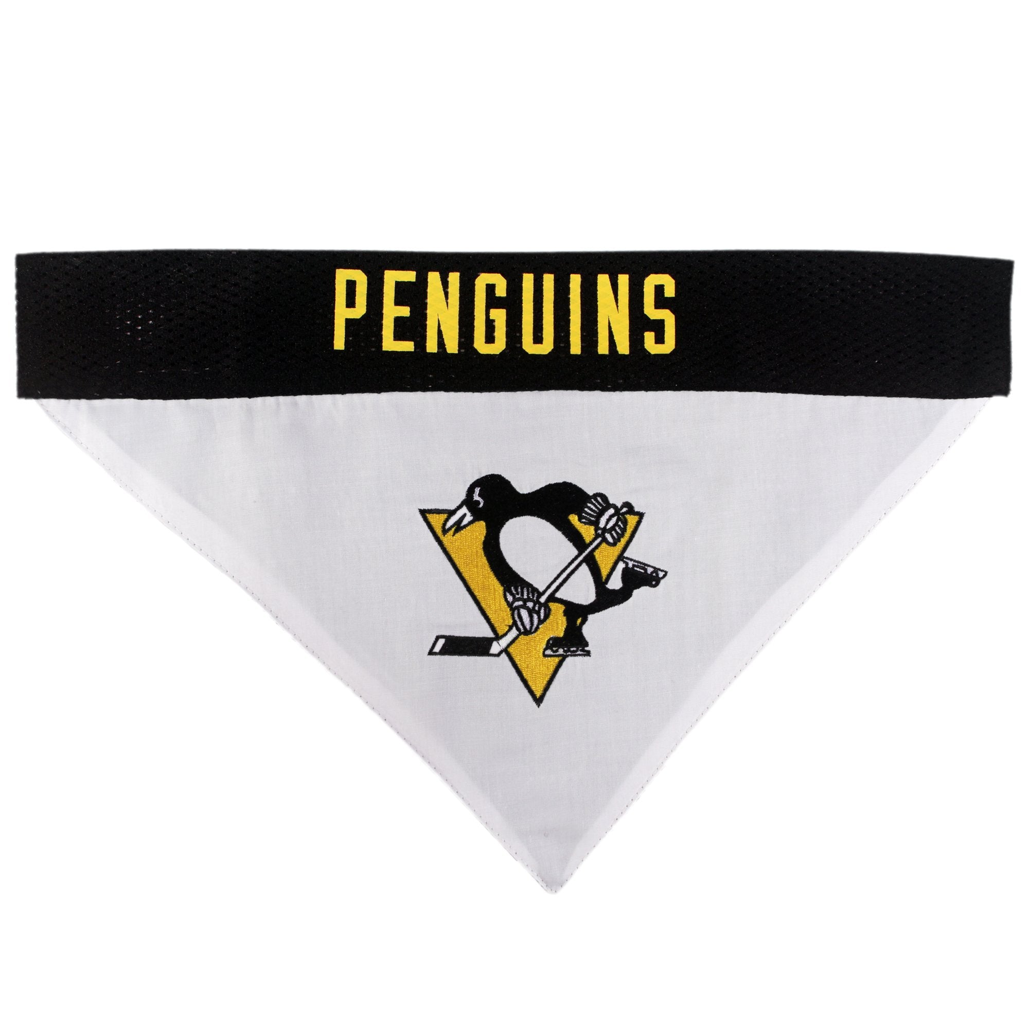 NHL Pittsburgh Penguins Bandana for Dogs & Cats, Large/X-Large. - Cute & Stylish Bandana! The Perfect Hockey Fan Scarf Bandana,