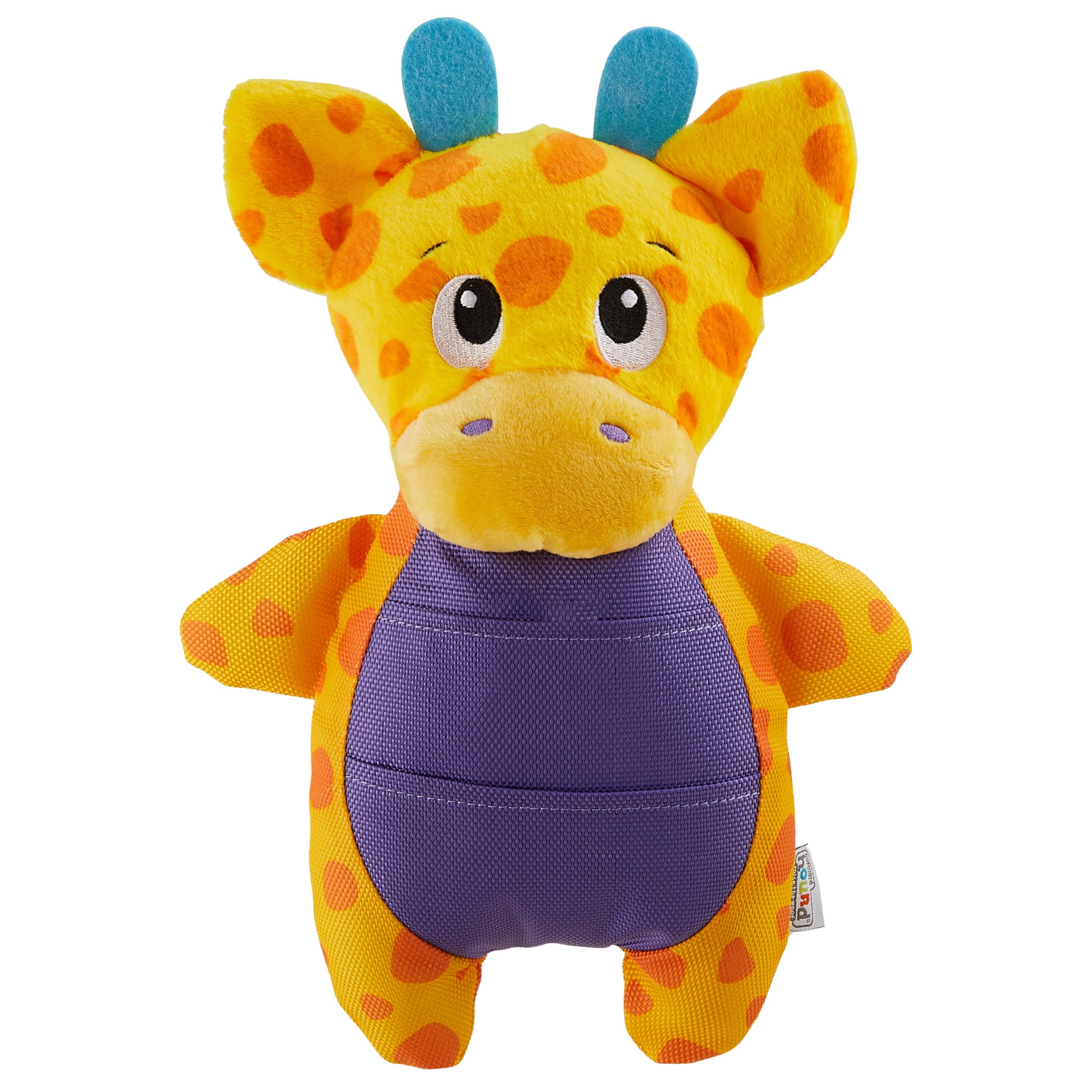 Outward Hound by Nina Ottosson Puzzle Palz Interactive Plush Dog Puzzle Dog Enrichment Toys, Plush, Squeaky, Giraffe, Yellow