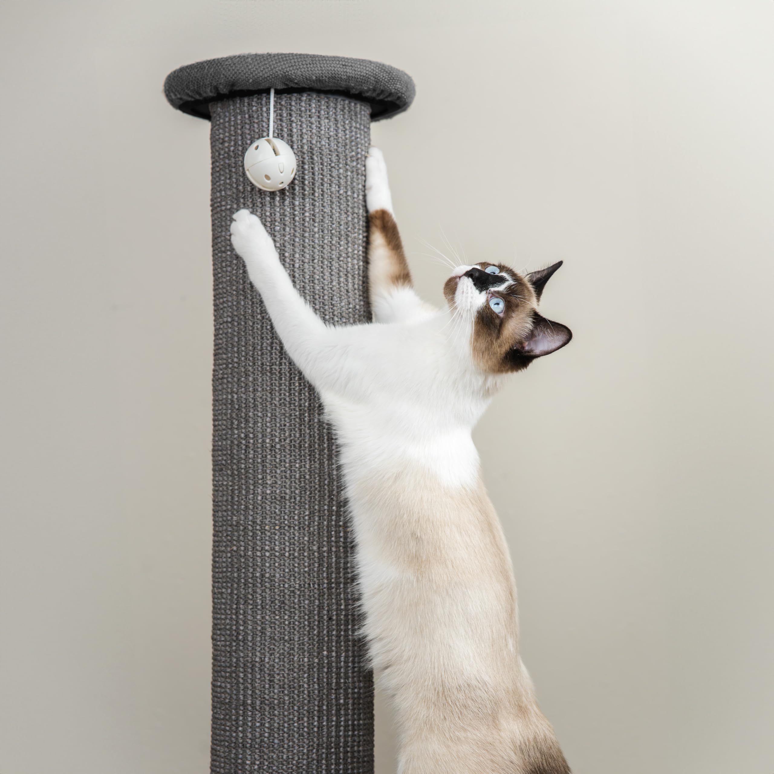 Kitty City Sisal Post Scratcher, Sisal Post (Gray)