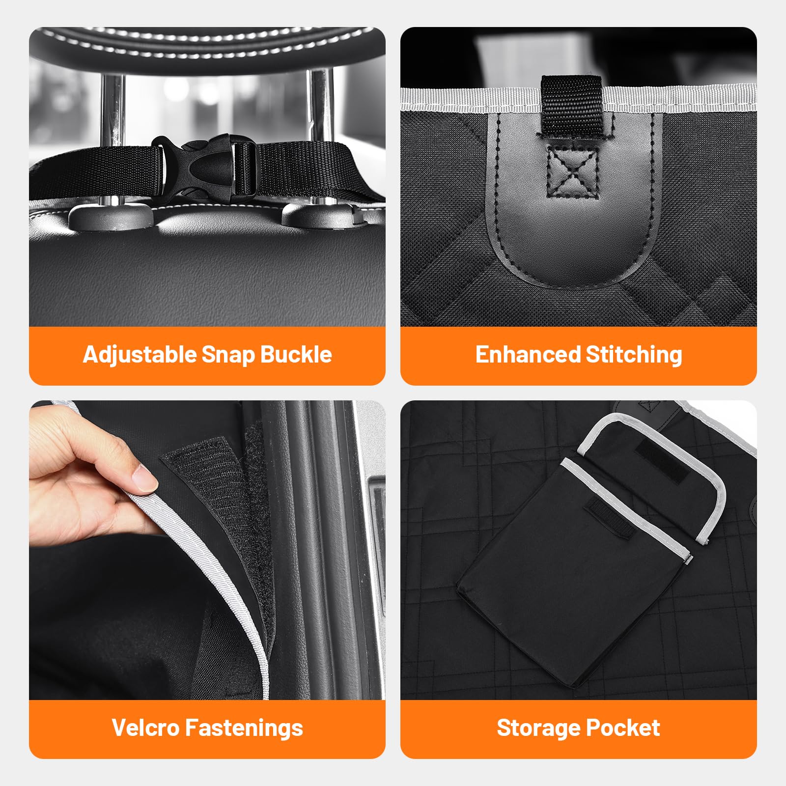 Bumubi Suv Cargo Liner For Dogs Trunk Cover Dog Seat Covers For Car Protector For Dogs Backseat Heavy Duty Waterproof Pet Cargo