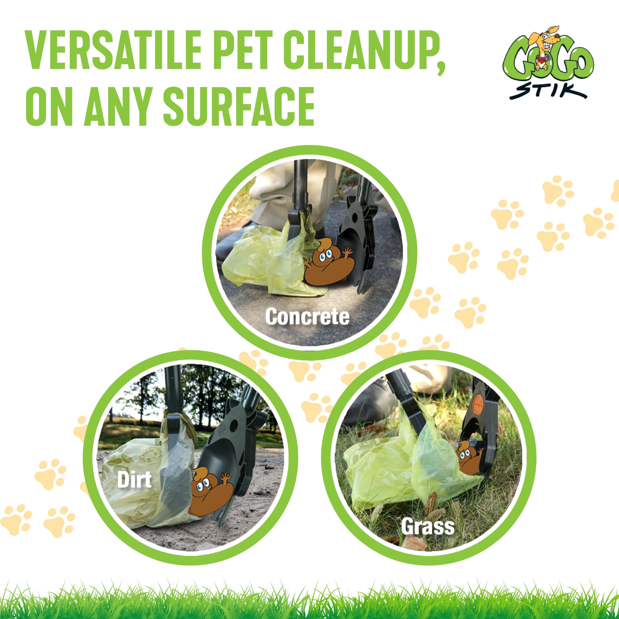 Xp Pooper Scooper & Rake Set - Quick, Clean, & Convenient. 37' No Bend. 10 Free Heavy Dootie Poop Bags For Dogs. Strong & Lightweight For All Dog Poop Cleanup & Waste Removal - Fits Any Style Bag.