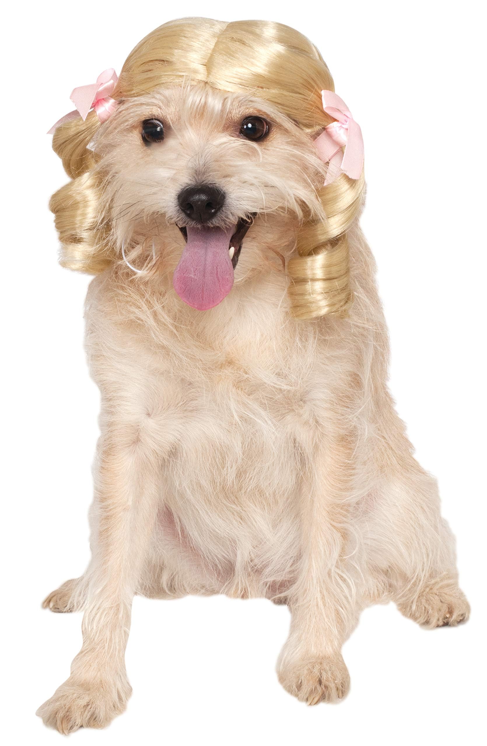 Rubies Cheerleader Pet Wig for Dogs or Cats, S/M