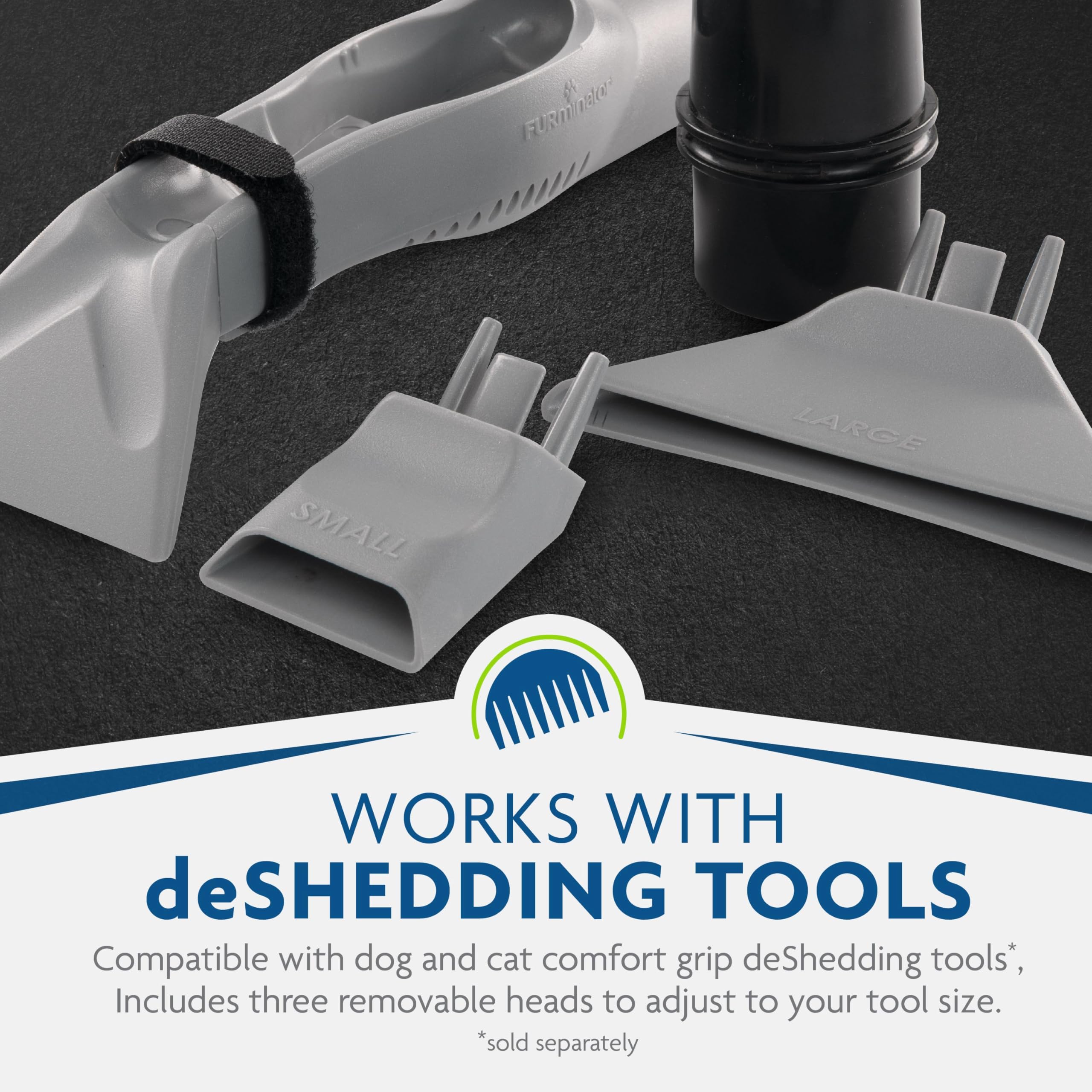 Furminator Furvac Dog Hair Vacuum Accessory, Black