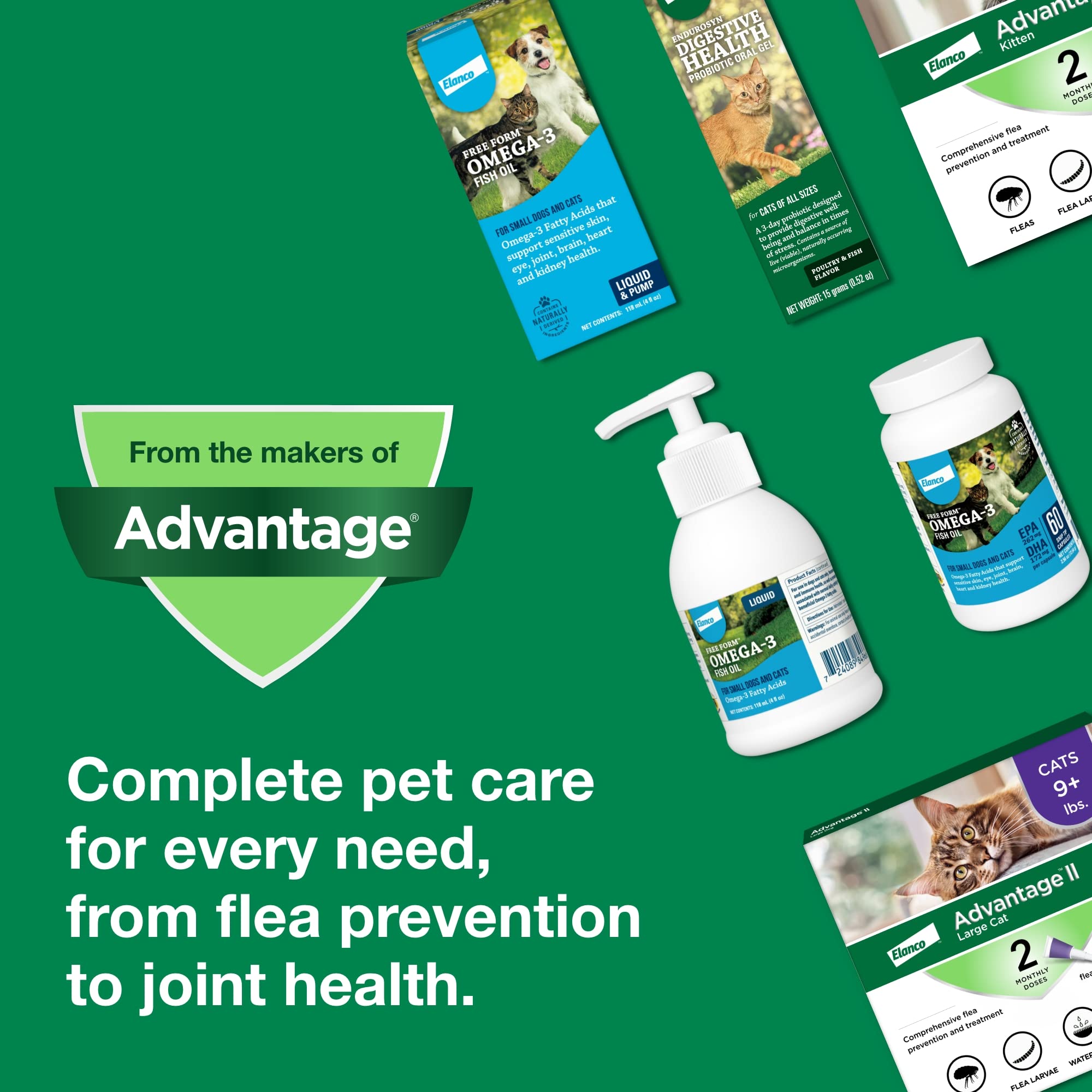Advantage II Flea Treatment for Large Cats Over 9 lbs - 1-Month Supply, Vet-Recommended, Effective Prevention