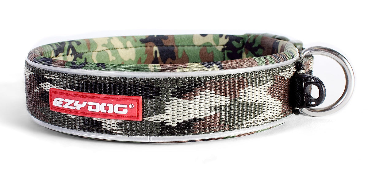 Ezydog Neo Dog Collar, Medium, Green Camo