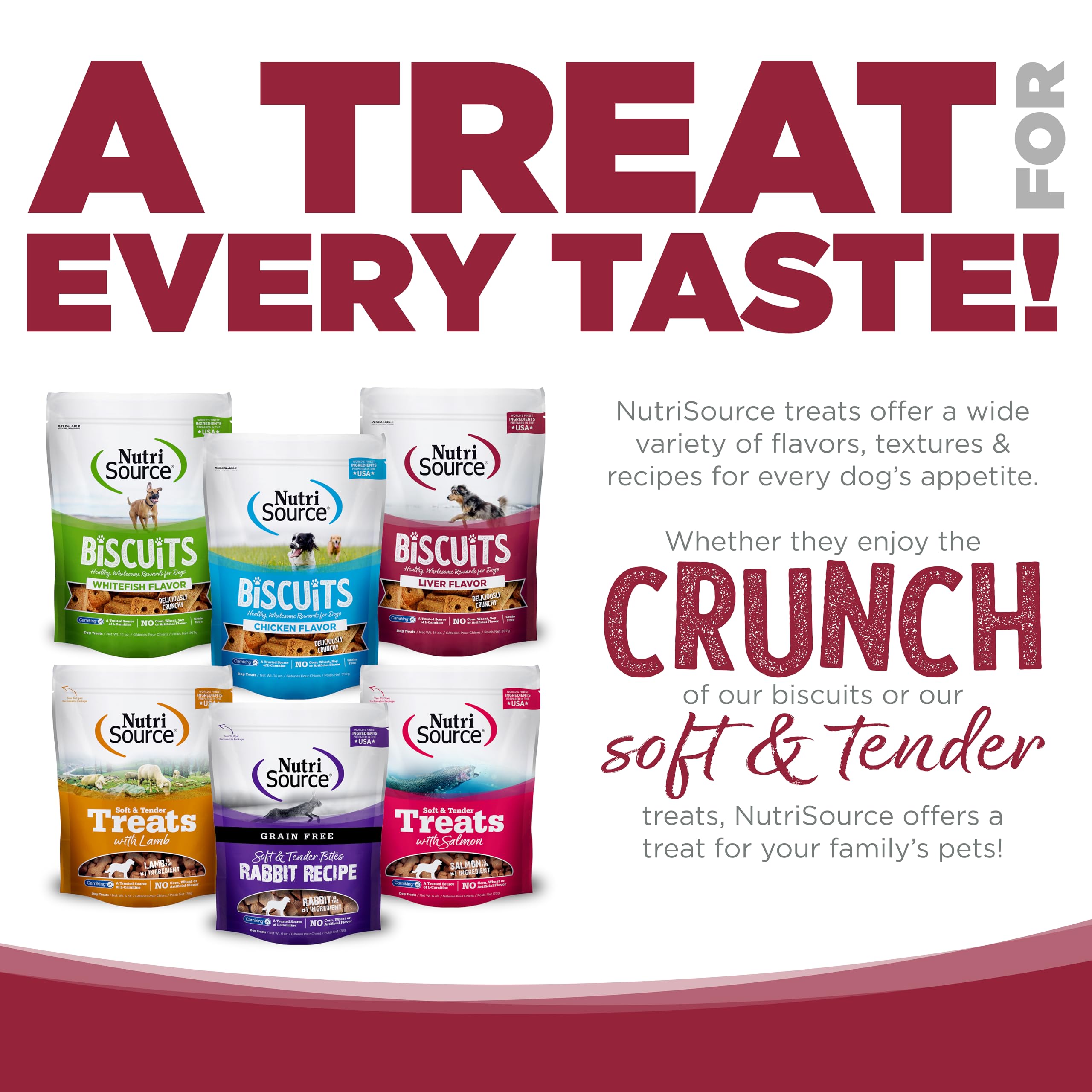 NutriSource Grain-Free Dog Treats, Made with Liver, 14oz