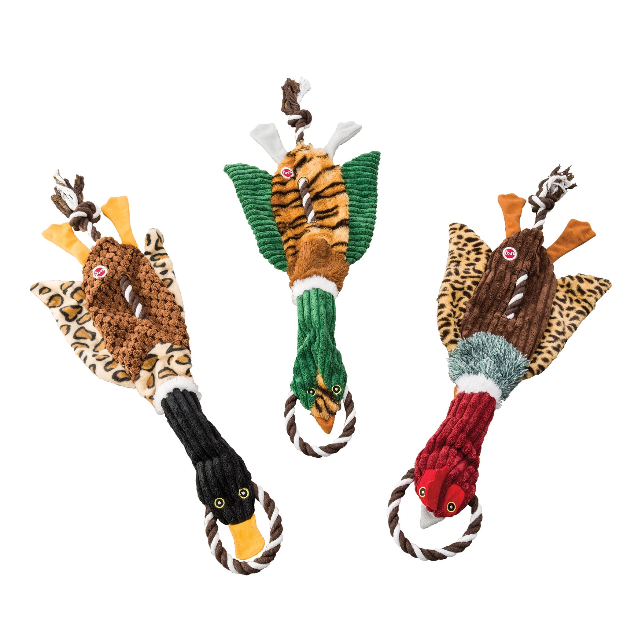 Spot Ducks Mini Skinneeez Tugs Stuffingless Dog Toy, 14'', 1Piece/ Style May Vary, Assorted (54181)