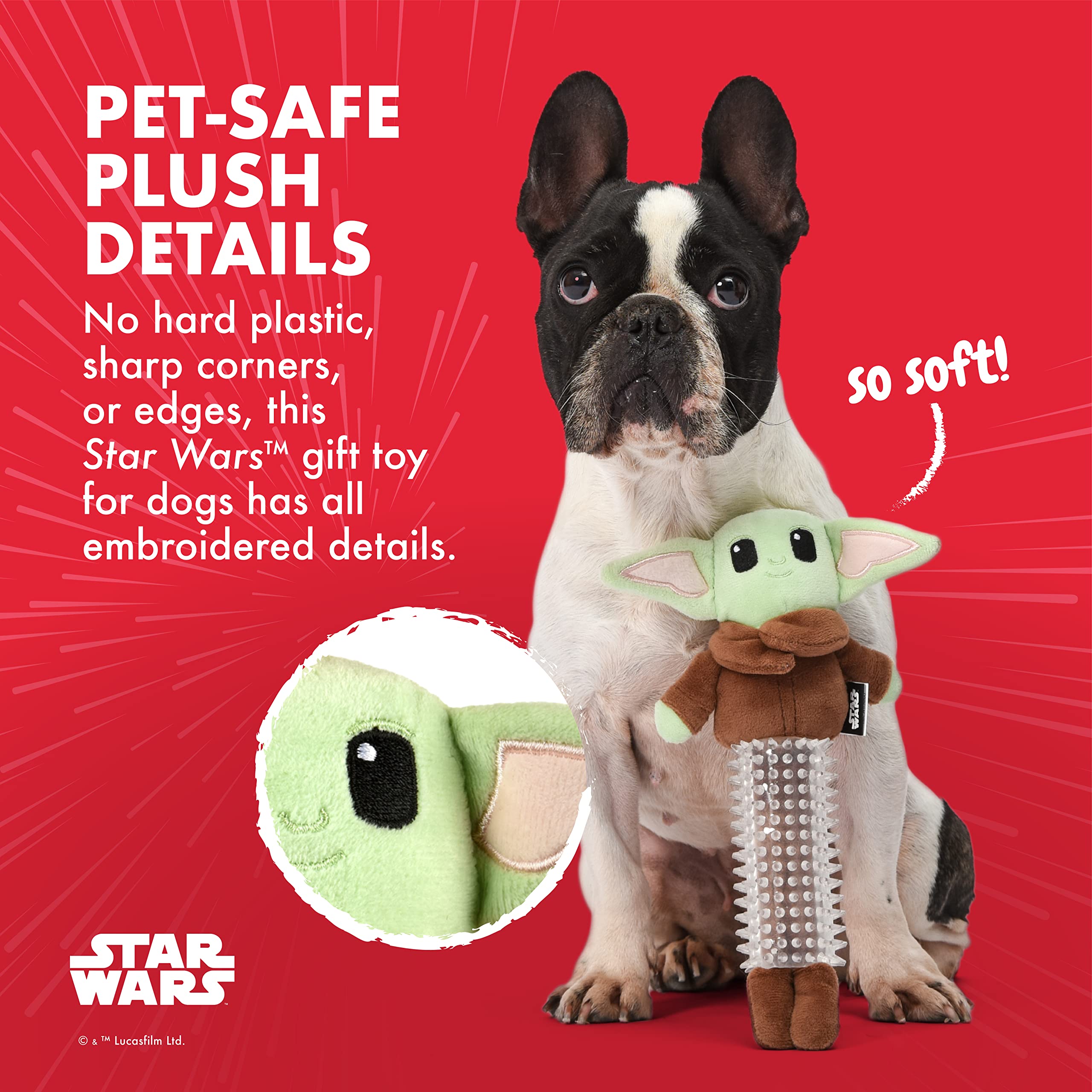 Star Wars For Pets The Mandalorian: The Child Puppy Teether Toy - Grogu Mandalorian Puppy Toy For Teething - Toy For Dogs Puppy