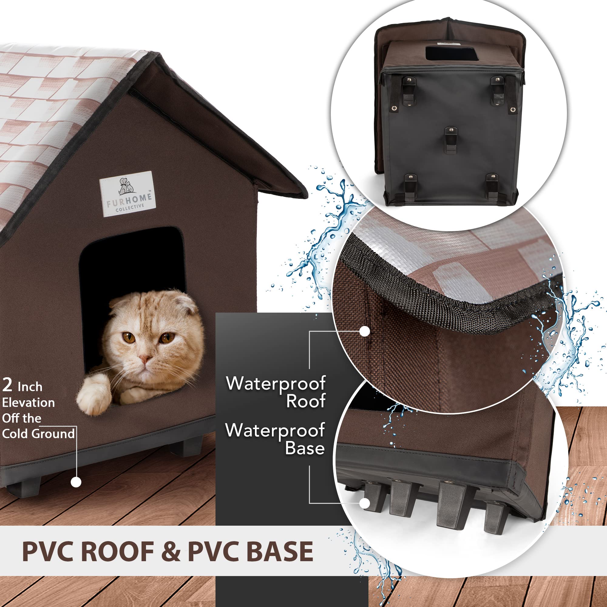Heated Cat House For Outside - Cat Houses For Outdoor Cats - Heated Cat House - Outdoor Cat House Weatherproof - Outdoor Cat House - Cat Houses For Indoor Cats