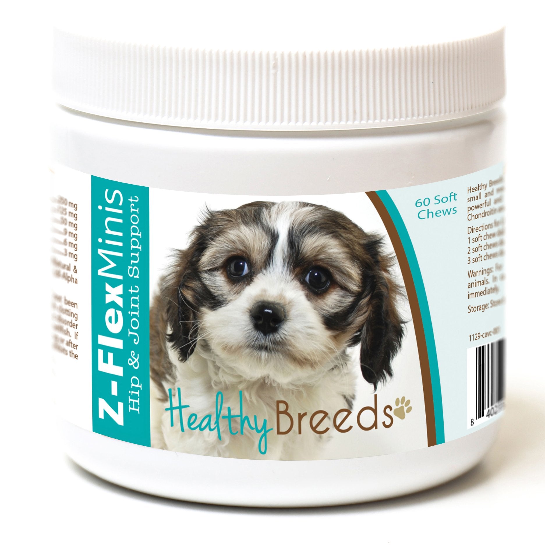 Healthy Breeds Cavachon Z-Flex Minis Hip and Joint Support Soft Chews 60 Count