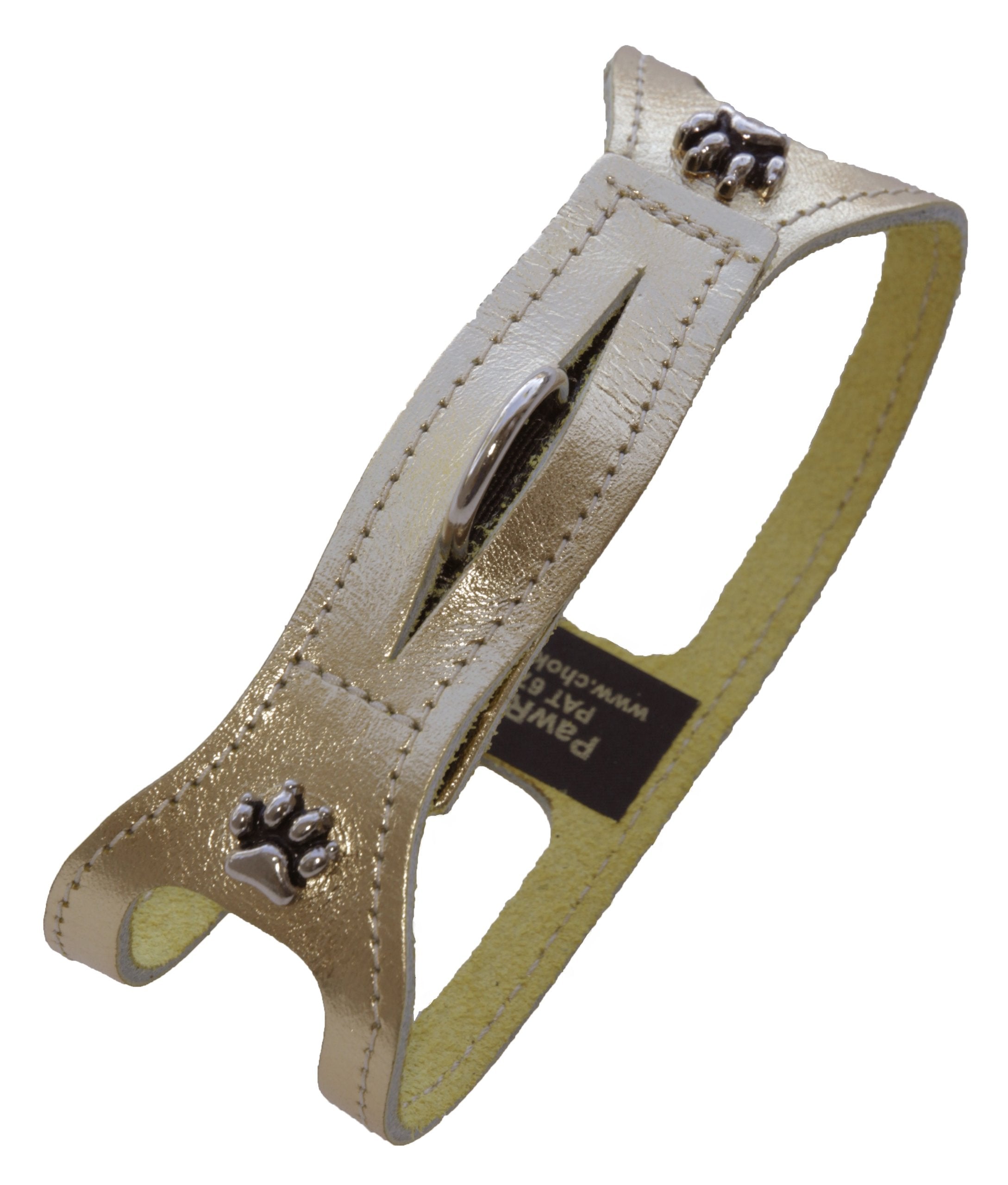 Chokefree Pet Shoulder Collar, 11', Metallic Gold