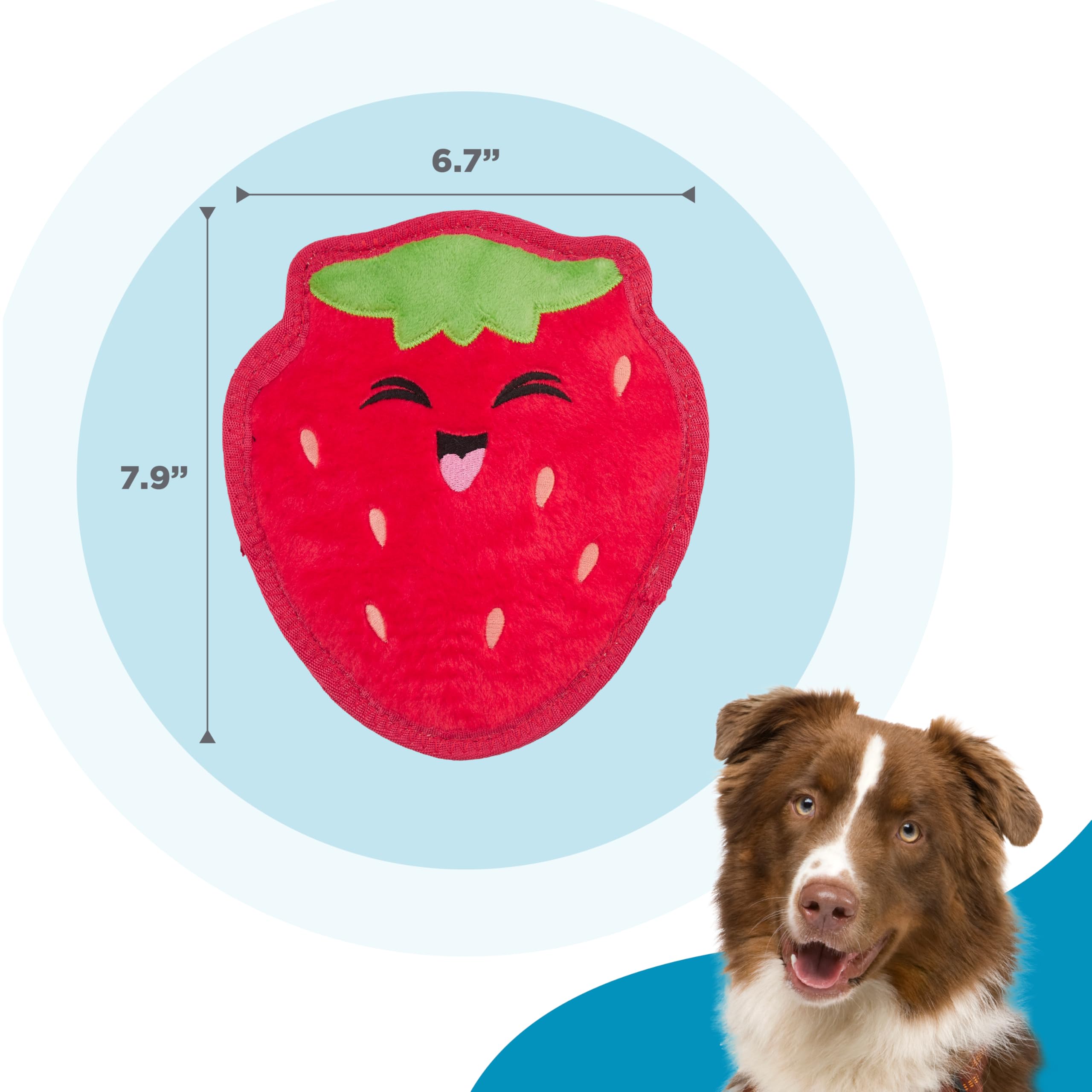 Outward Hound Tough Skinz Strawberry, Red, Medium