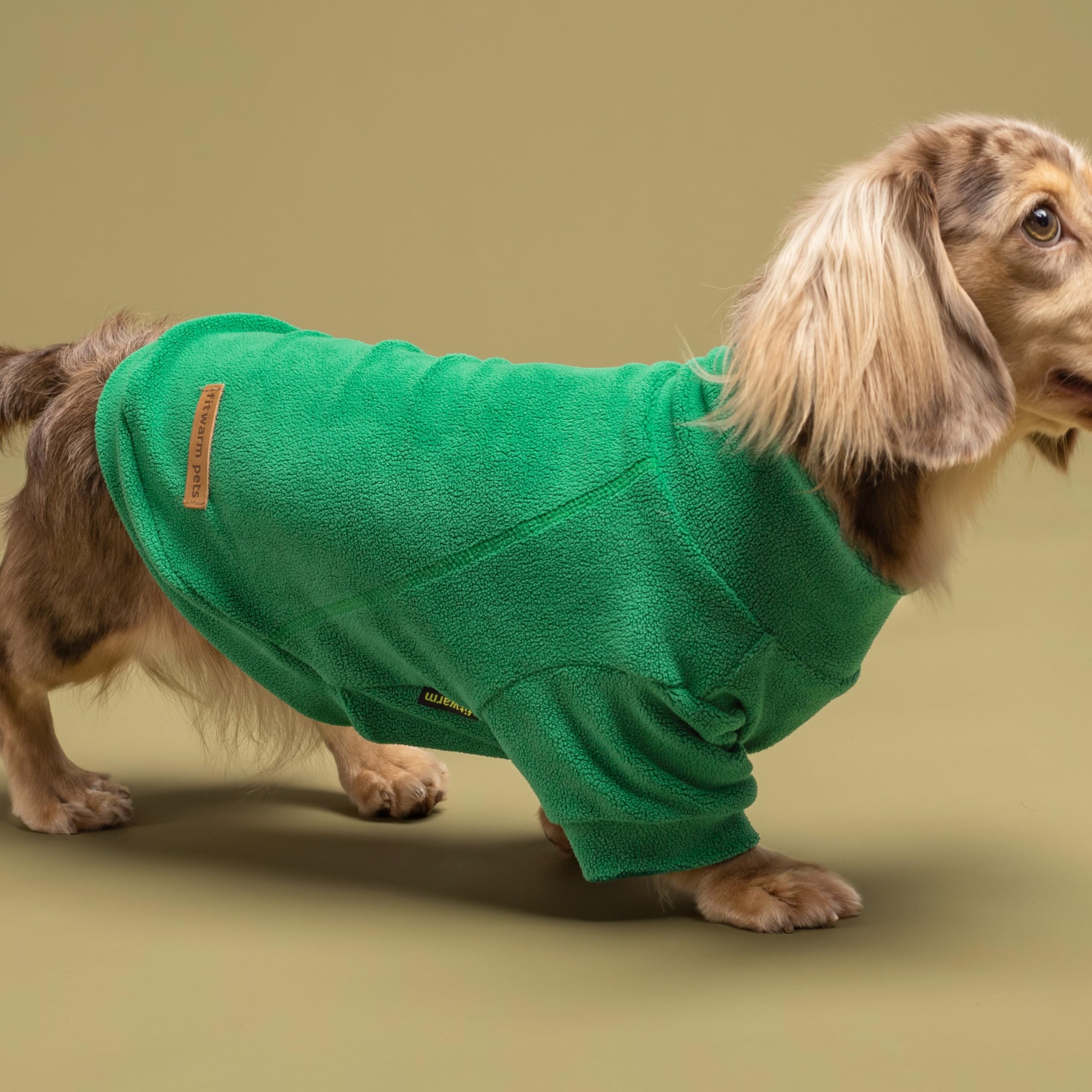 Fitwarm 3 Pack Classic Fleece Dog Sweater, Christmas Dog Winter Clothes For Small Dogs Boy Girl, Holiday Xmas Pet Apparel, Burgundy Red, Green, Navy Blue, Large