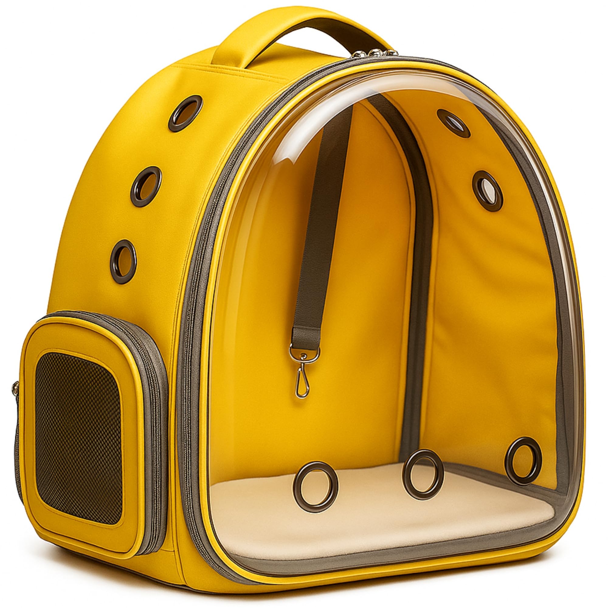 Risan Pet Backpack Transparent Cat & Small Dog Puppy Kitty Shihtzu Carriers For Breathable Airline Travel Approved Air Ventilati