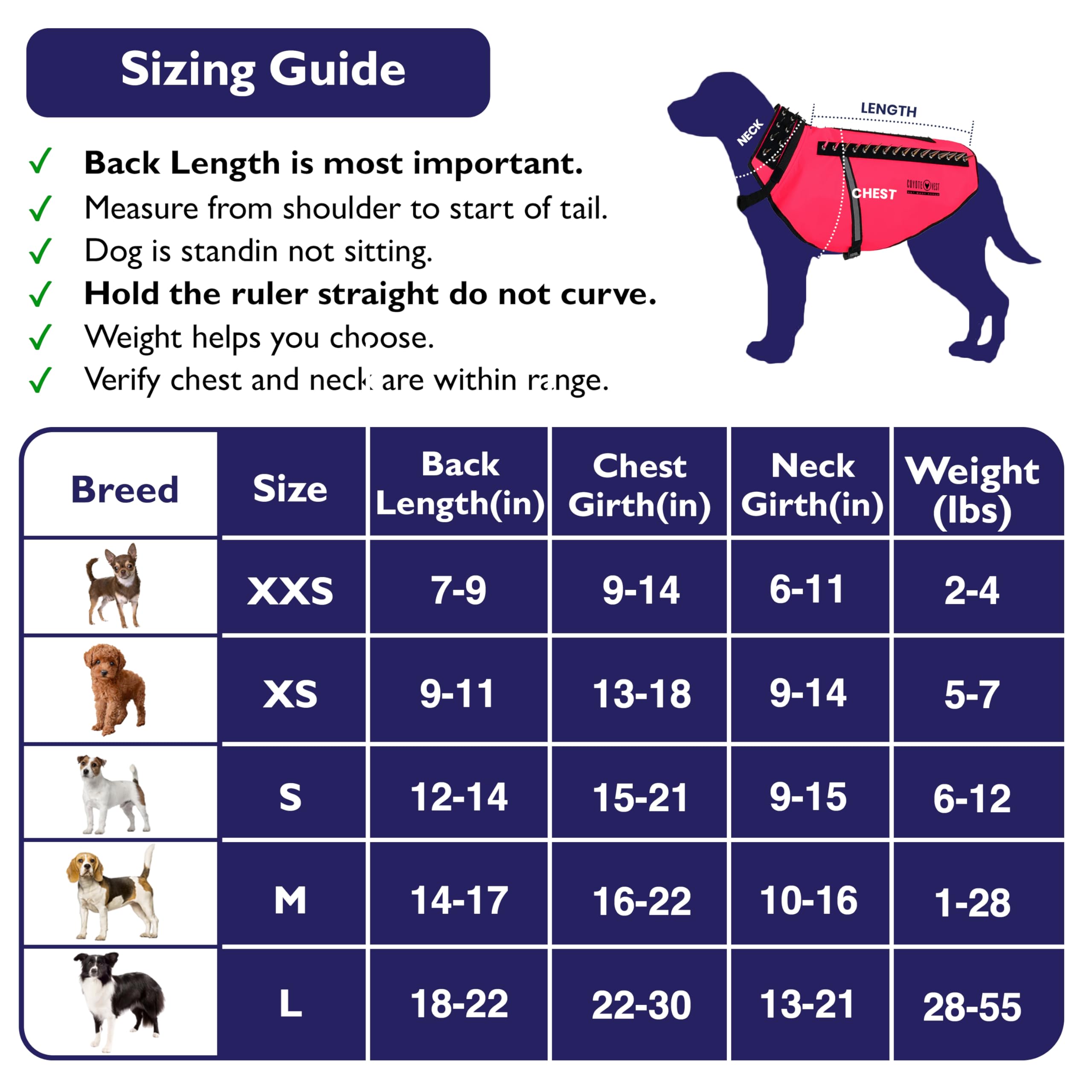 CoyoteVest Dog Harness Protection Vest, Reflective Dog Accessories with Spikes to Shield Your Pet from Raptor and Animal Attacks