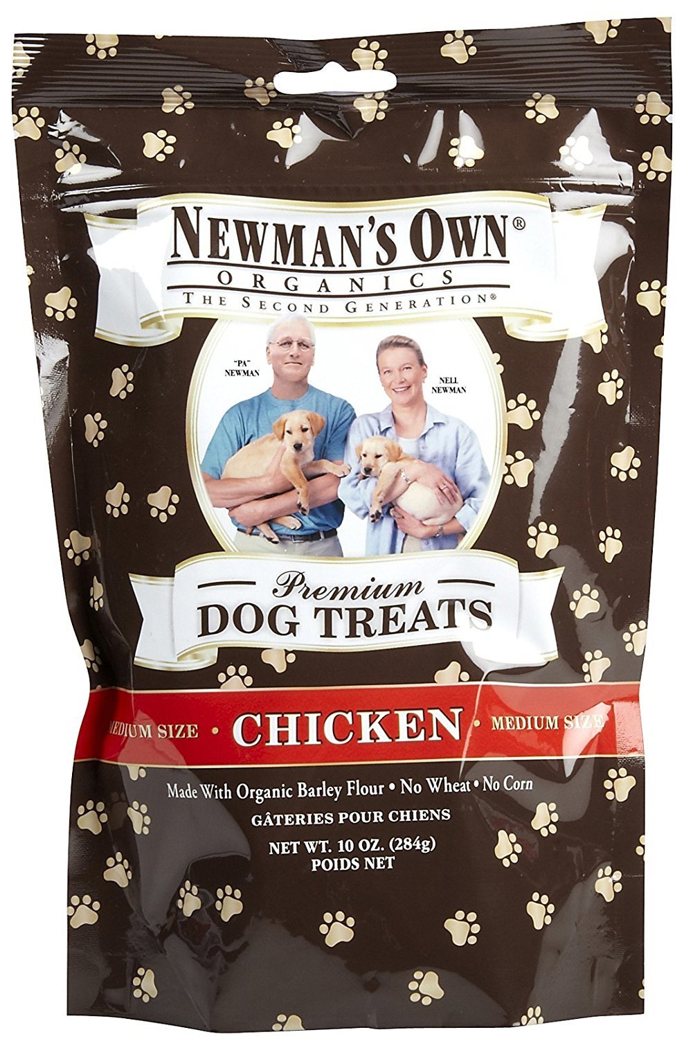 Newmans Own Organic Dog Treats, Medium Sized, Peanut Butter, 10 oz