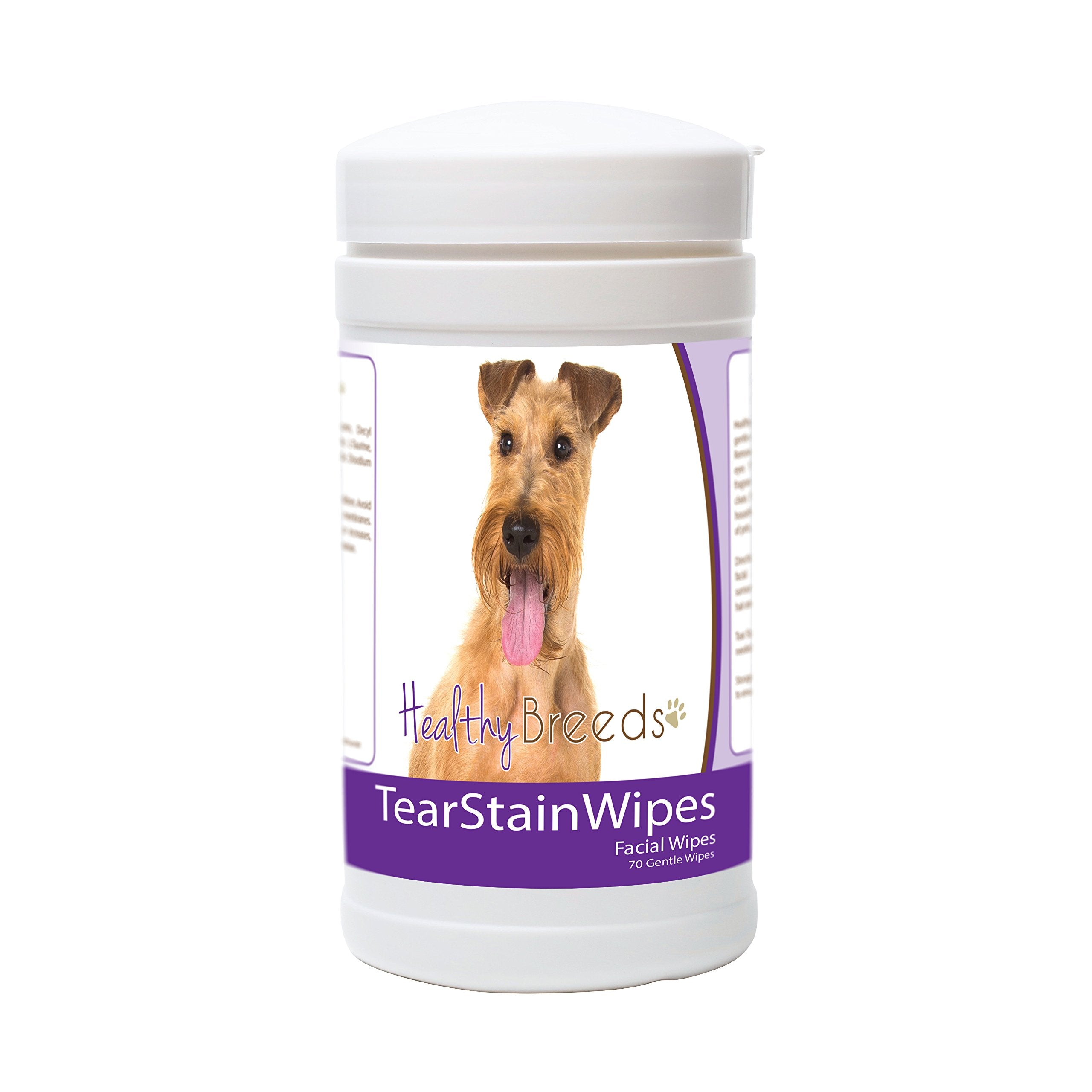 Healthy Breeds Irish Terrier Tear Stain Wipes 70 Count