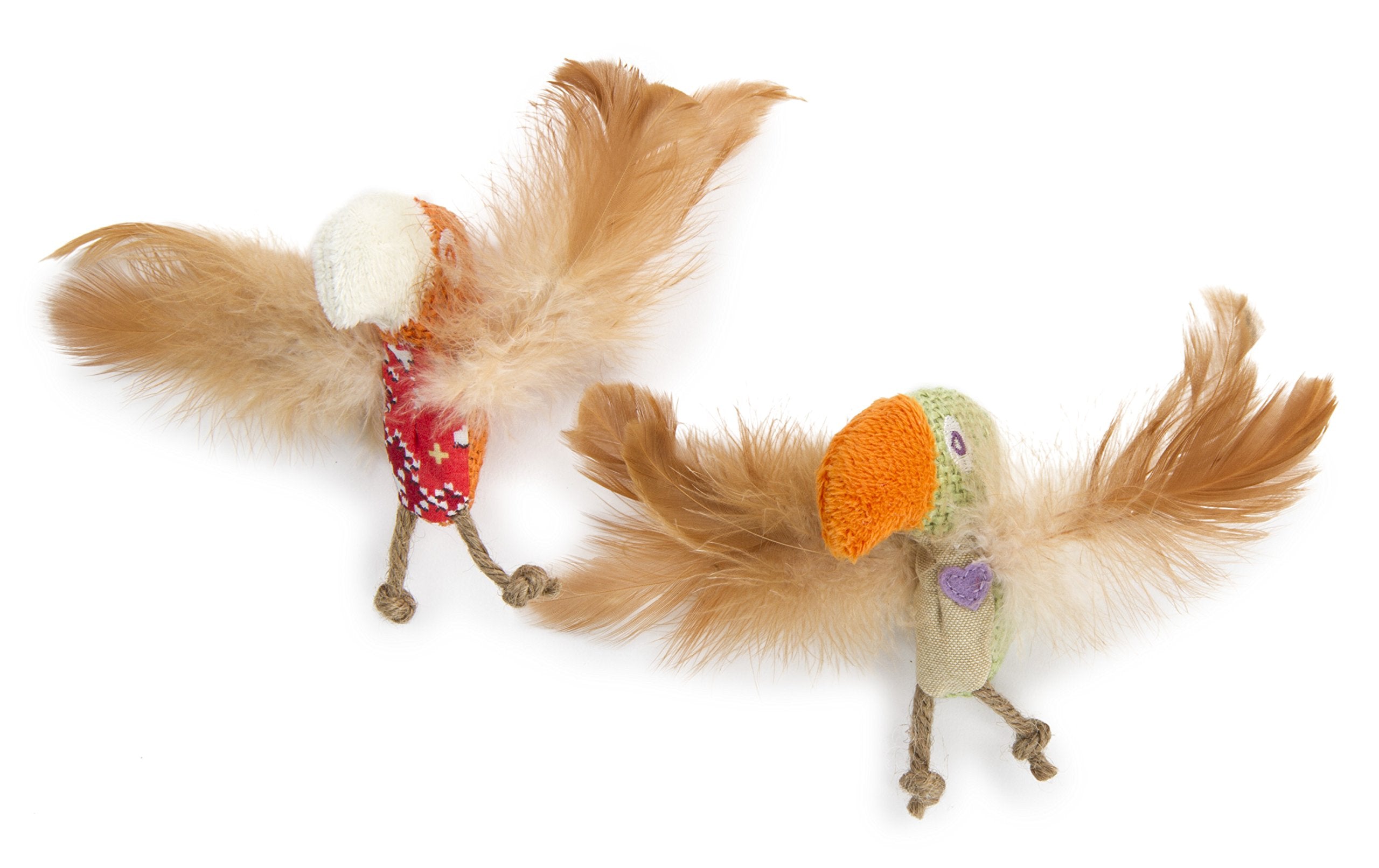 Petlinks (2 Count) Happynip Love Birds Cat Toys, Contains Silvervine & Catnip - Multi Color, 2 Count