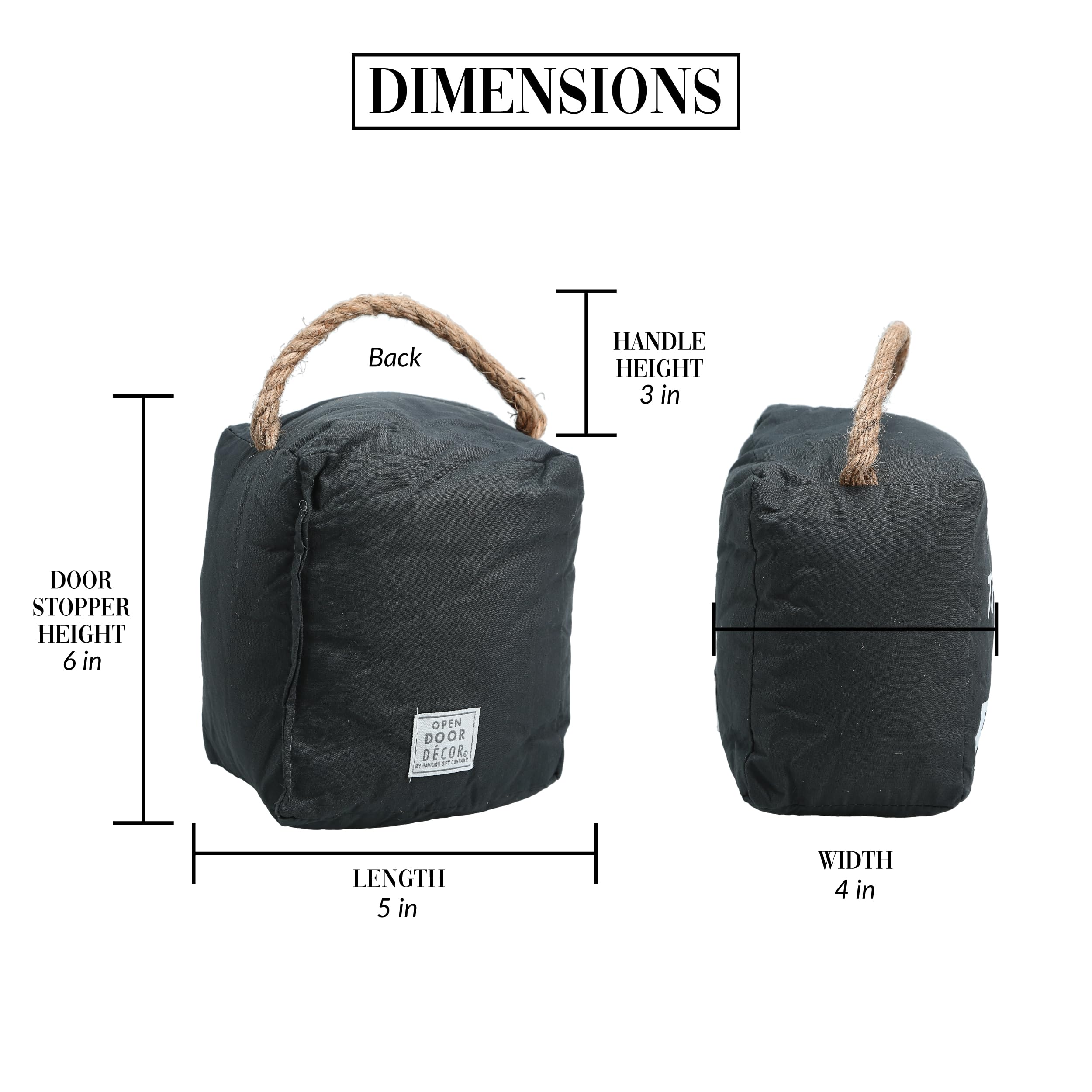 Pavilion - Pets Leave Pawprints On Our Hearts - 4'' X 6'' Housewarming Decorative Bean Bag Door Stop Stopper Holder Loss Of Pet