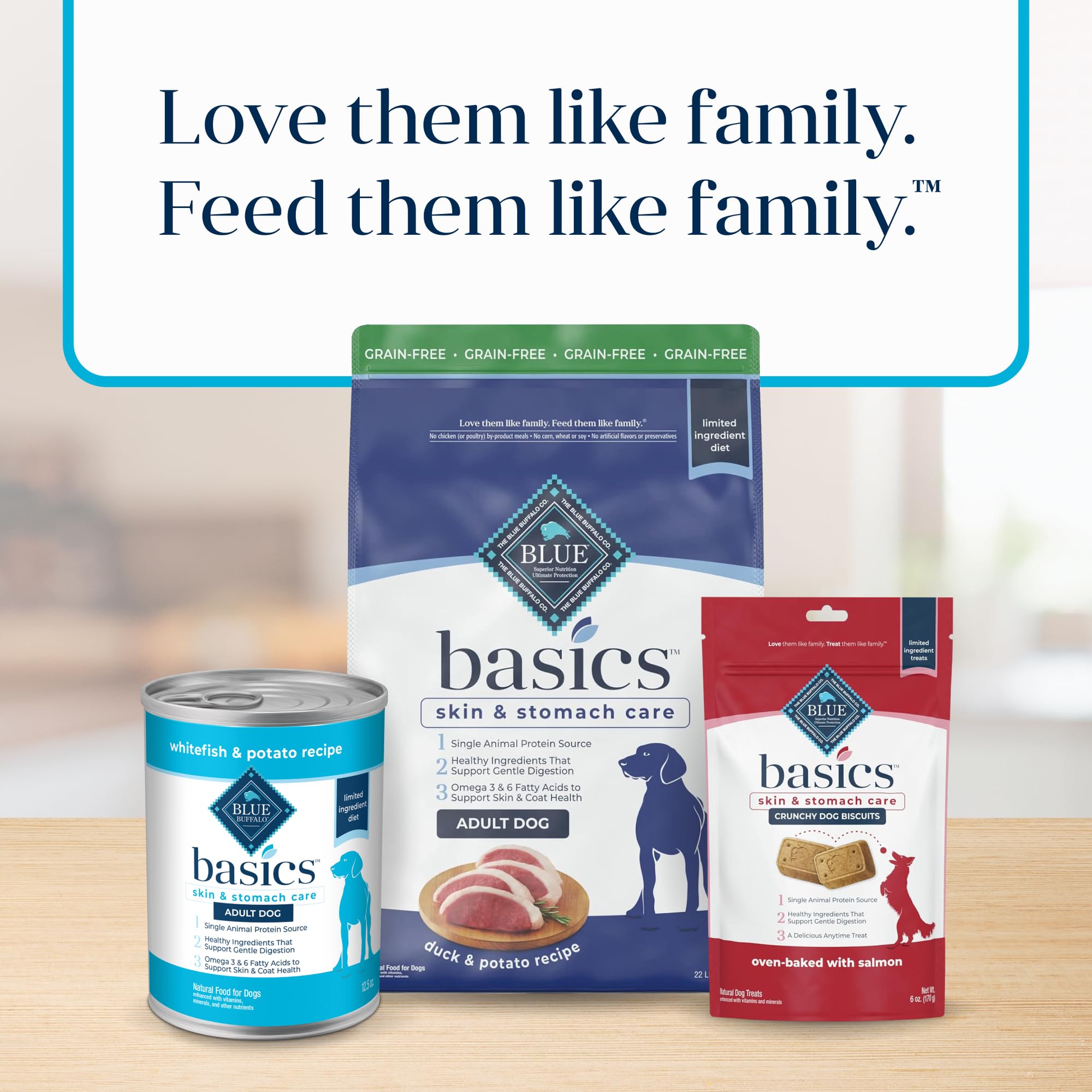 Blue Buffalo Basics Grain-Free Adult Wet Dog Food, Skin & Stomach Care, Limited Ingredient Diet, Whitefish Recipe, 12.5-oz. Can,