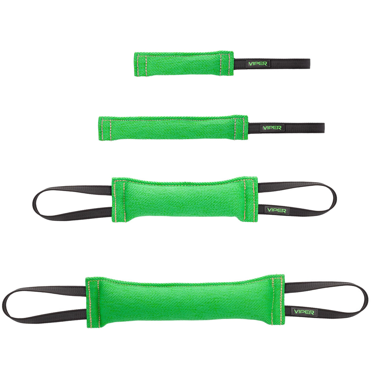 Viper Heavy Duty French Linen Dog Bite Tug Toy - K9 Trainer, Tough And Durable For Dogs Shutzhund Ipo K-9 - Green - 16In L X 2.5