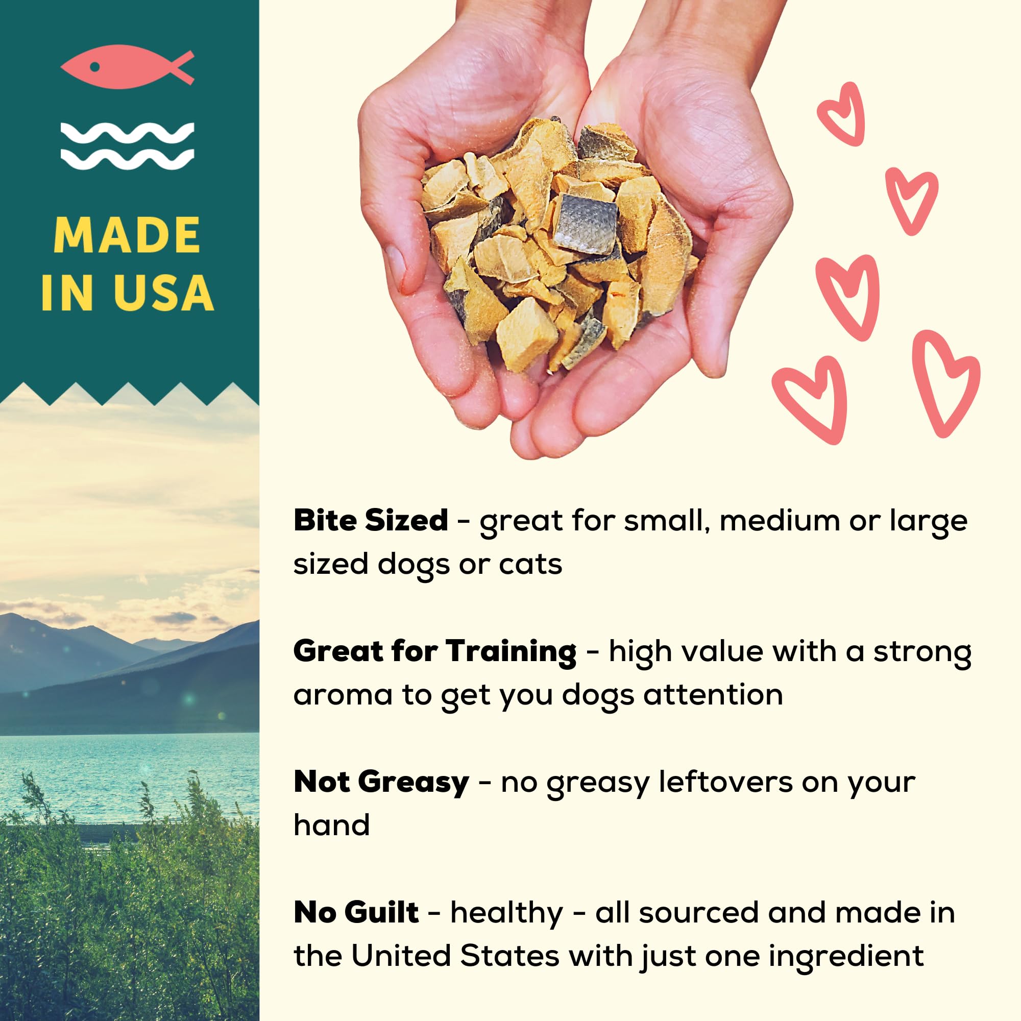 A Better Treat - Freeze Dried Organic Pumpkin, Wild Caught Salmon, Grass Fed Beef, Free-Range Chicken Dog and Cat Treats | Natur