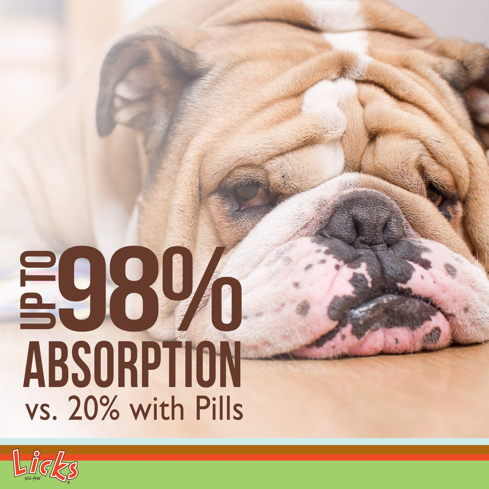 Licks Pill-Free Dog Skin & Allergy - Omega 3 Dog Allergy Relief - Vitamins & Supplements for Itch Relief - Turmeric Supplement f