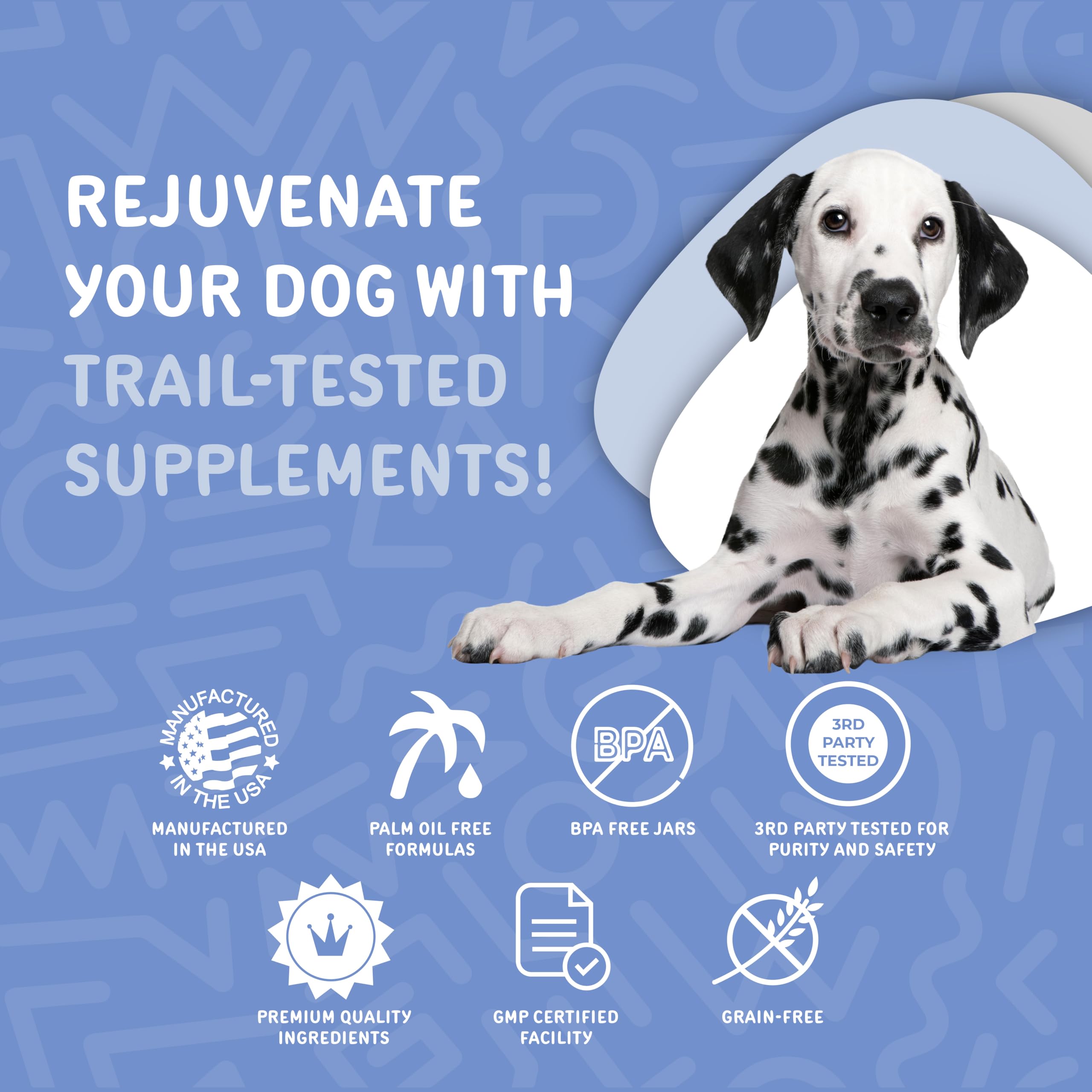 Waggedy Calm With Melatonin To Manage Stress & Anxiety Relief, Dog Supplements & Vitamins (60 Pet Calming Chews)