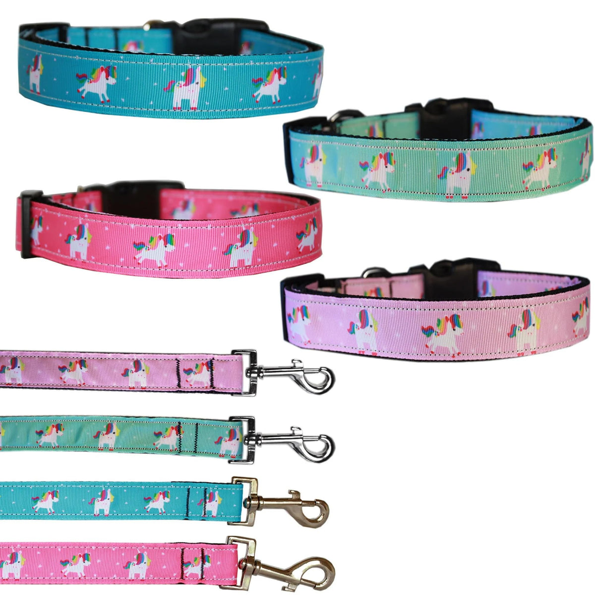 Mirage Pet Products Pink Unicorn Nylon Cat Safety Collar