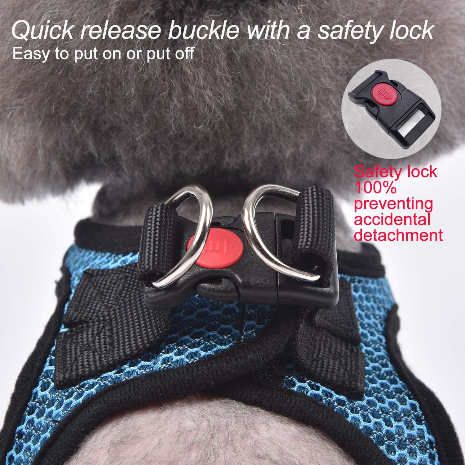 Matilor Dog Harness Step-In Breathable Puppy Cat Dog Vest Harnesses For Small Medium Dogs