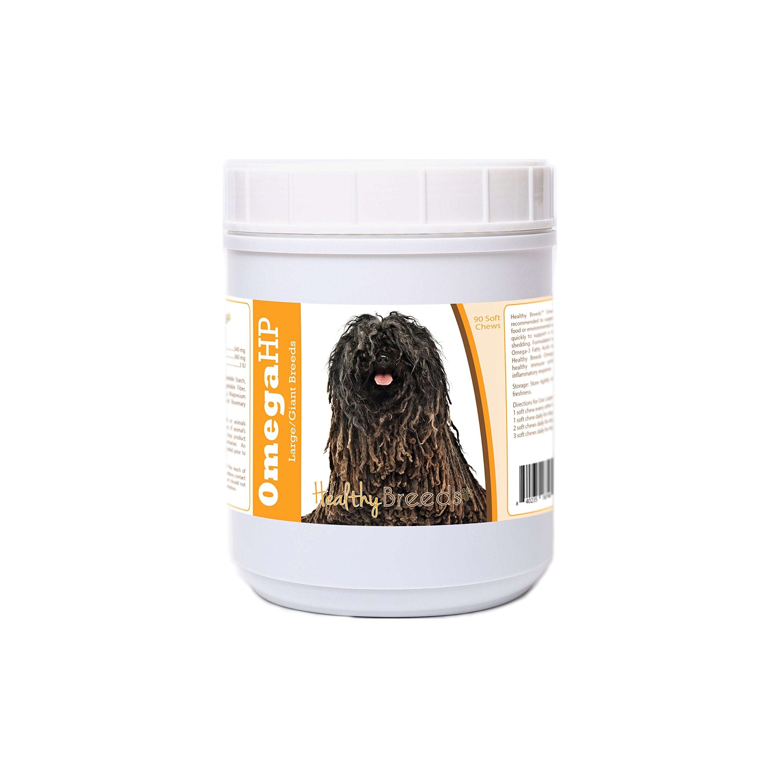 Healthy Breeds Pulik Omega HP Fatty Acid Skin and Coat Support Soft Chews 90 Count