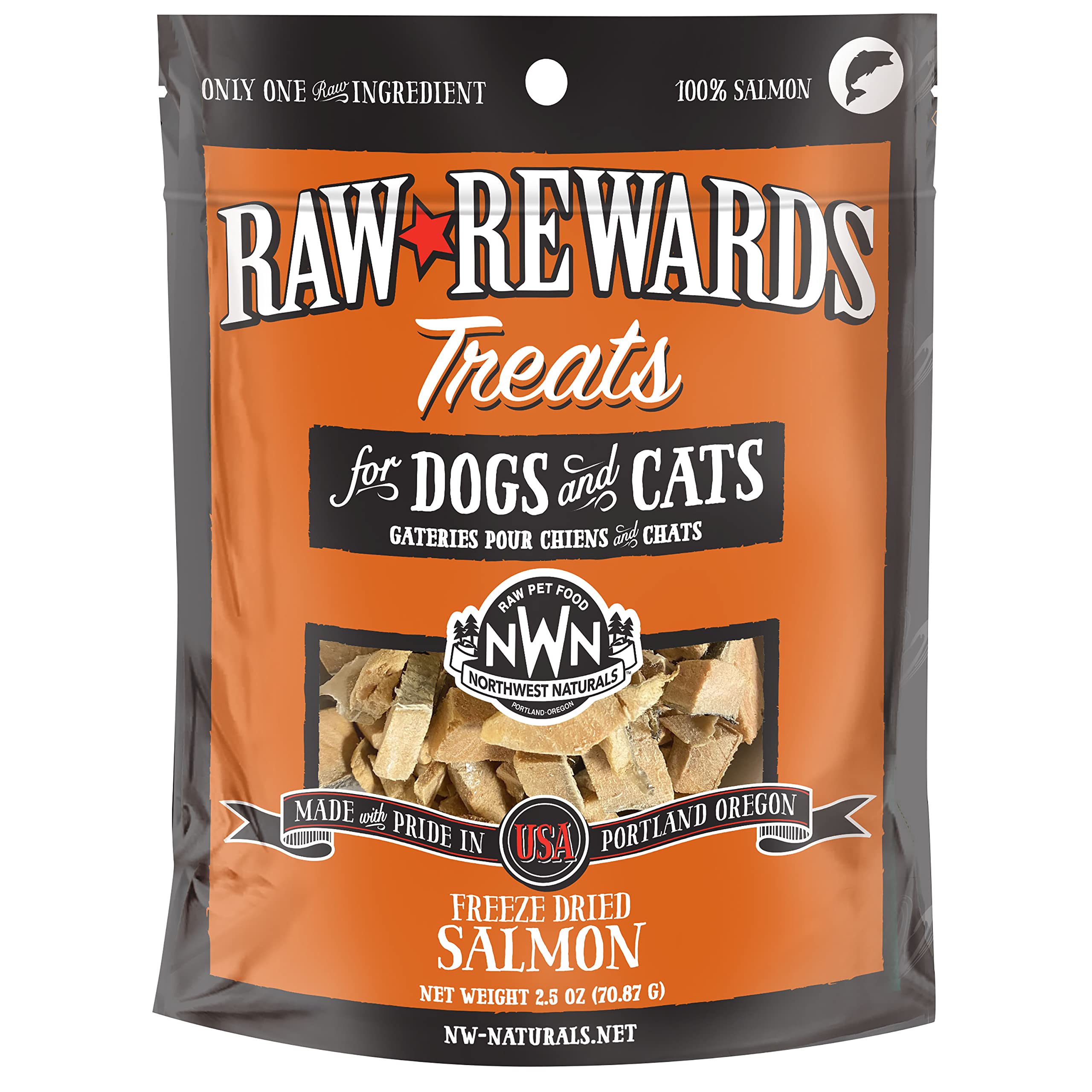 Northwest Naturals Raw Rewards Freeze-Dried Pork Liver Treats for Dogs and Cats - Bite-Sized Pieces - Healthy, 1 Ingredient, Hum