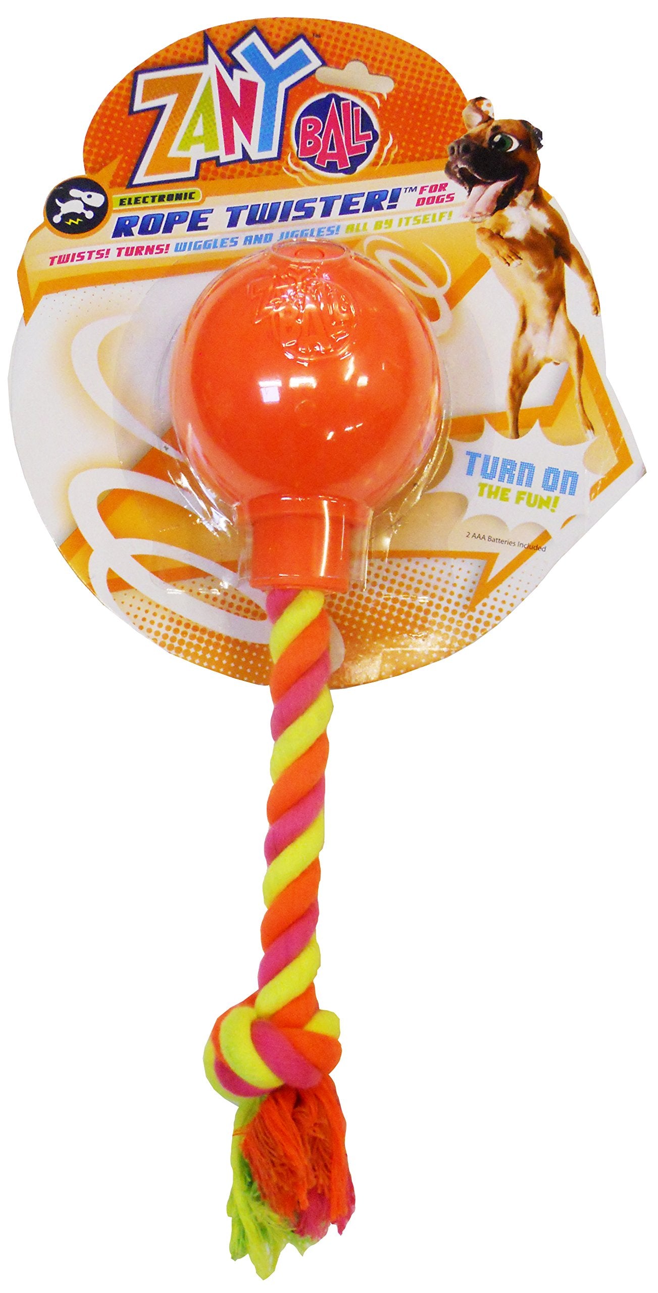 R2P Group Zany Bunch Rope Twister Electronic Dog Toy - Assorted Colors