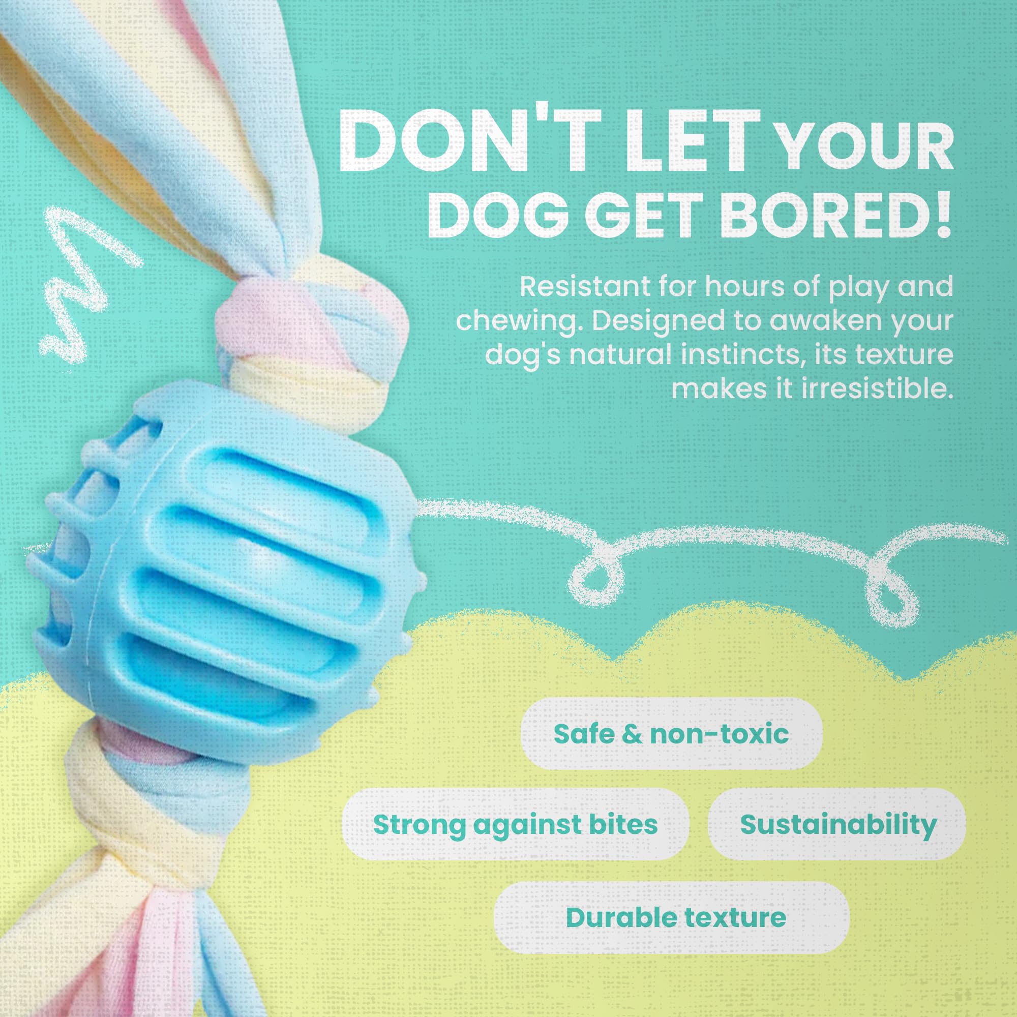 Snugarooz Snuggle Ball Puppy Toy ?Blue - 8.5 Inch Soft & Durable Tpr Toy For Puppies - Aids Dental Health - Made From Eco Friendly Materials