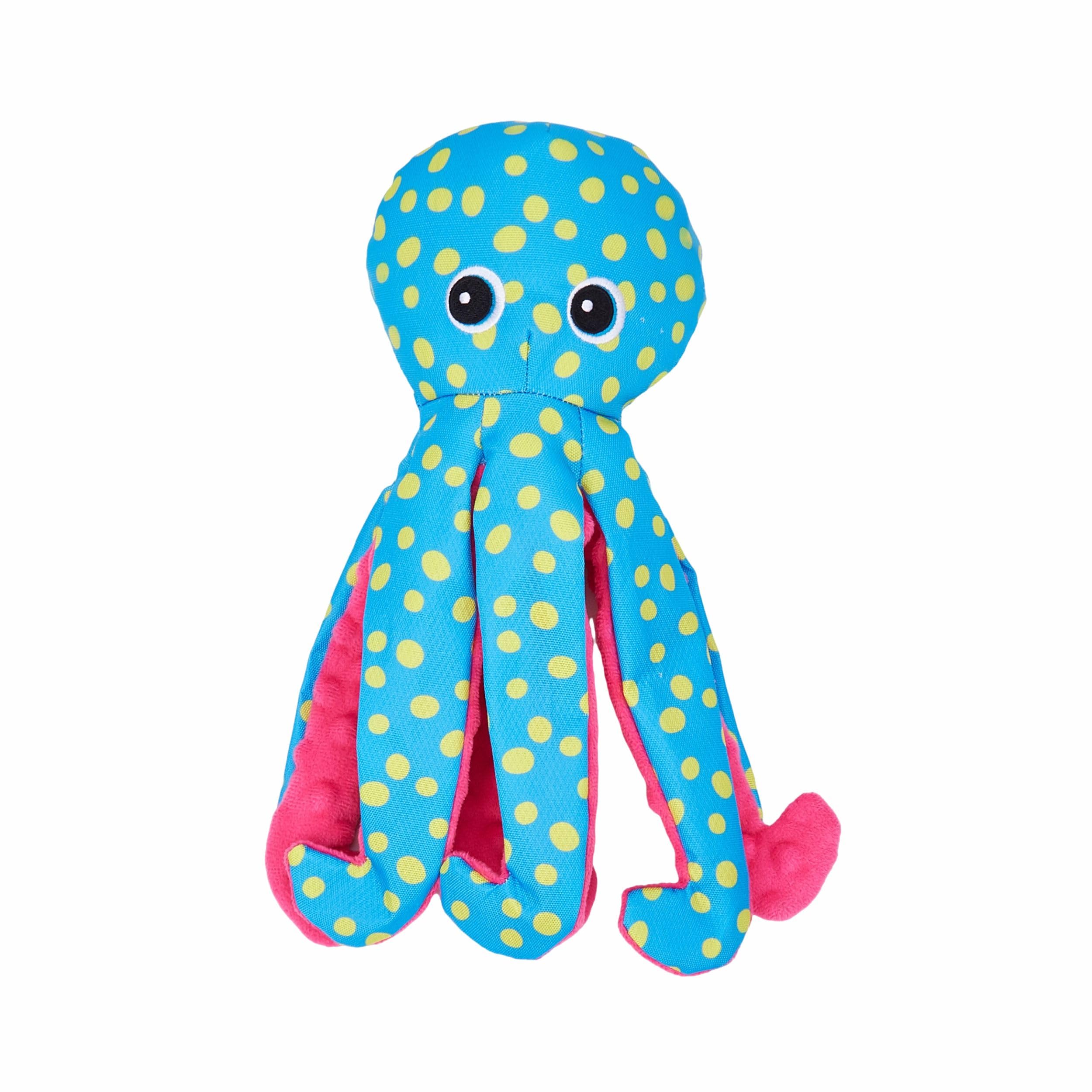 BarkButler x FOFOS Sealife Octopus Soft Dog Toy Tough Plush & Squeaky Toys for Dogs, Dog Toys for Medium Dogs (520kgs)  Blue