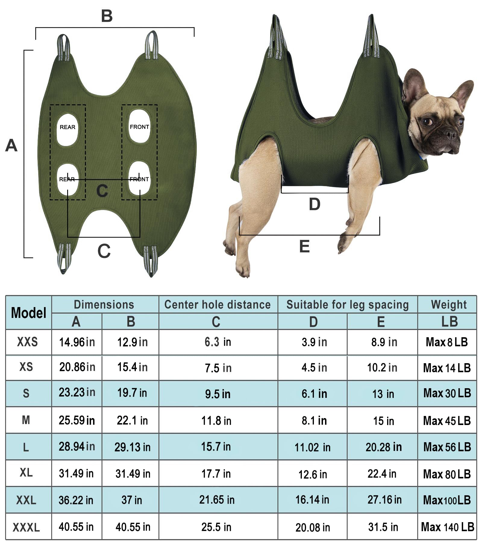 Kkiimatt 10 In 1 Pet Dog Grooming Hammock Harness With Nail Clipper,Nail File,Dog Nail Hammock,Dog Grooming Sling For Nail Trimm