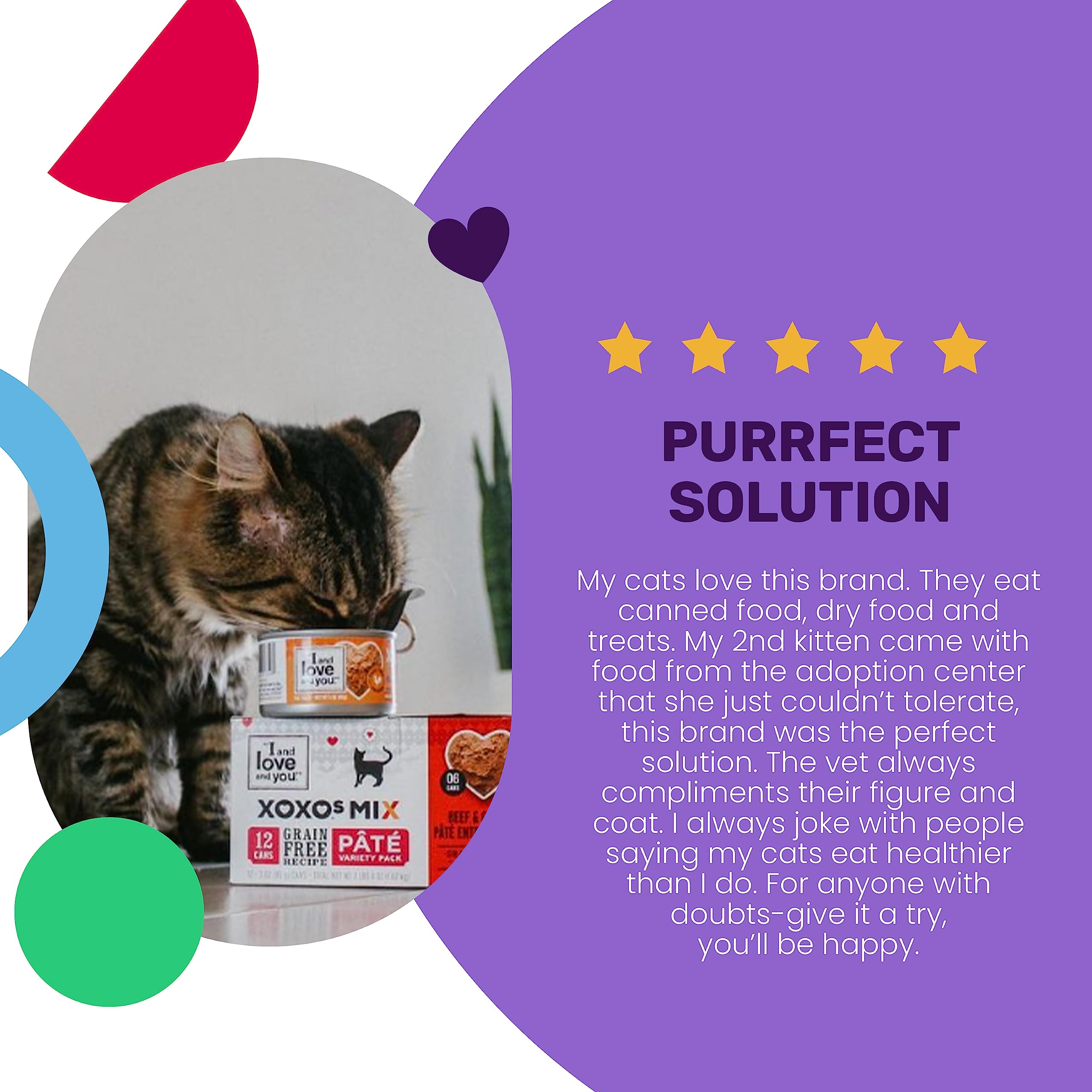 I AND LOVE AND YOU XOXOs Wet Cat Food - Chicken + Beef Pt   Variety Pack - Grain Free, Filler Free, 3oz Pack of 12 Cans