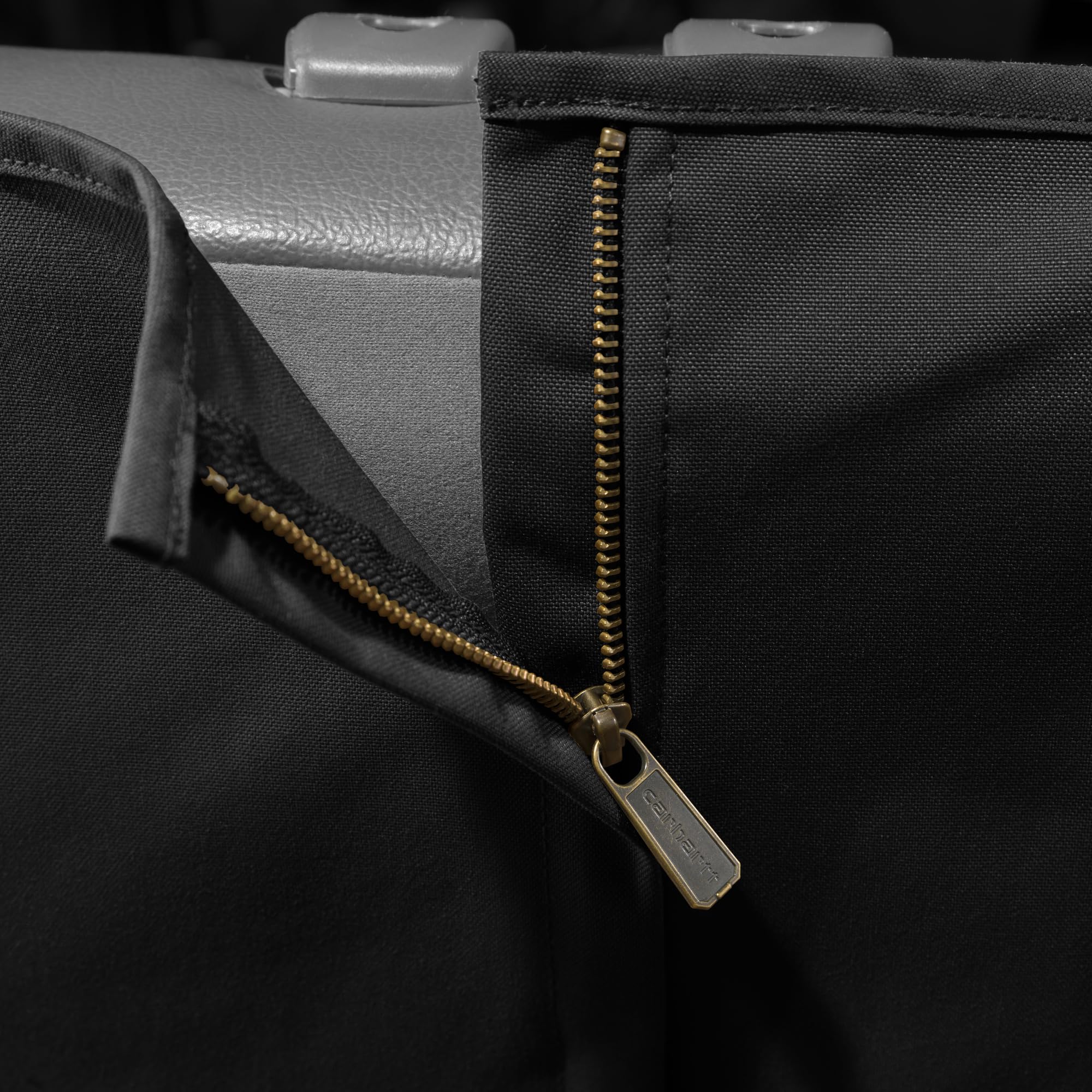 Carhartt Universal Fitted Nylon Duck Pet Hammock, Dog Back Seat Cover, Black