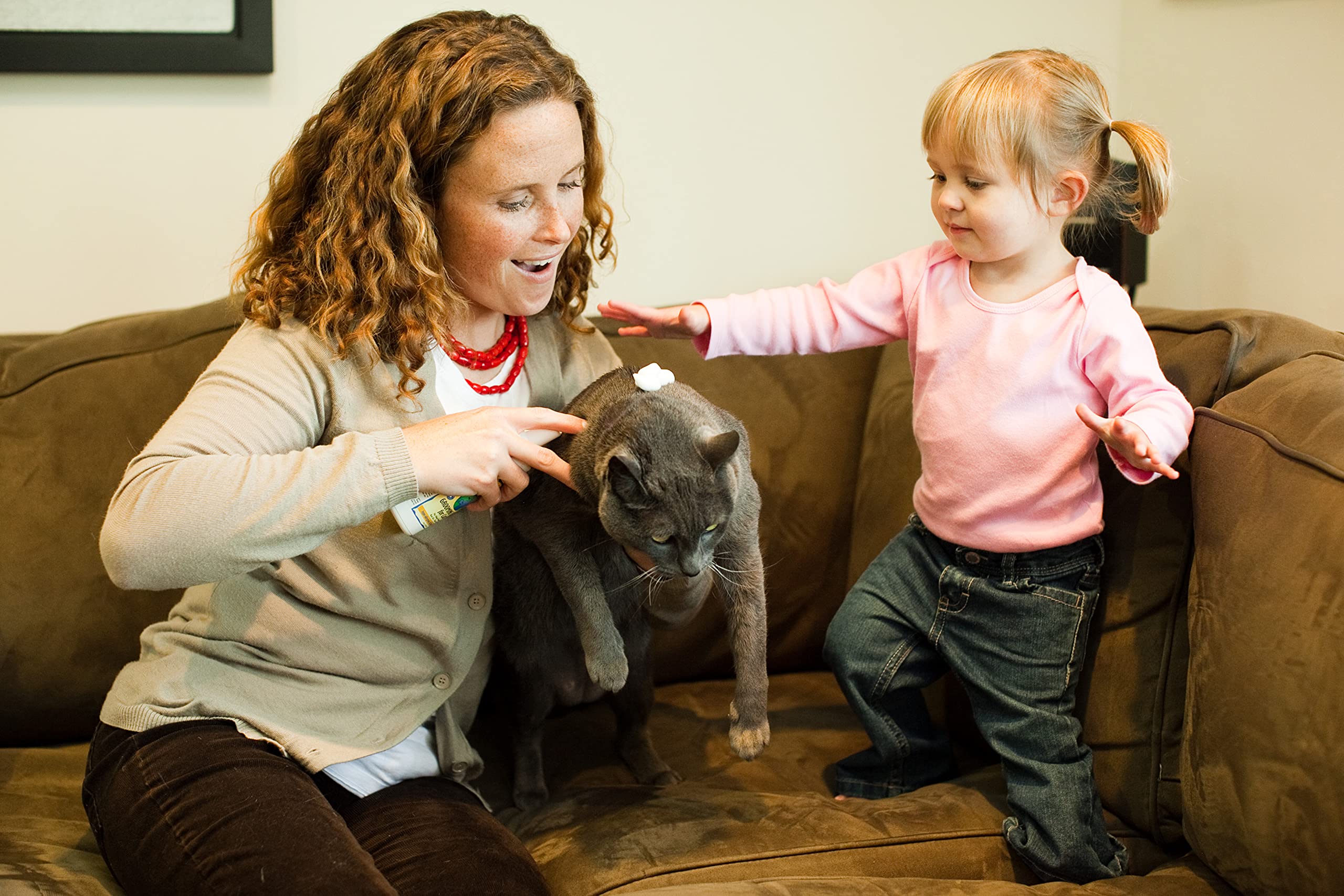 Earthbath, All Natural Hypo-Allergenic Cat Grooming Foam - Fragrance Free Cat Shampoo For Allergies And Itching, Cruelty Free, No Water Needed, Rub On & Towel Off, Made In Usa, Cat Supplies - 4 Oz