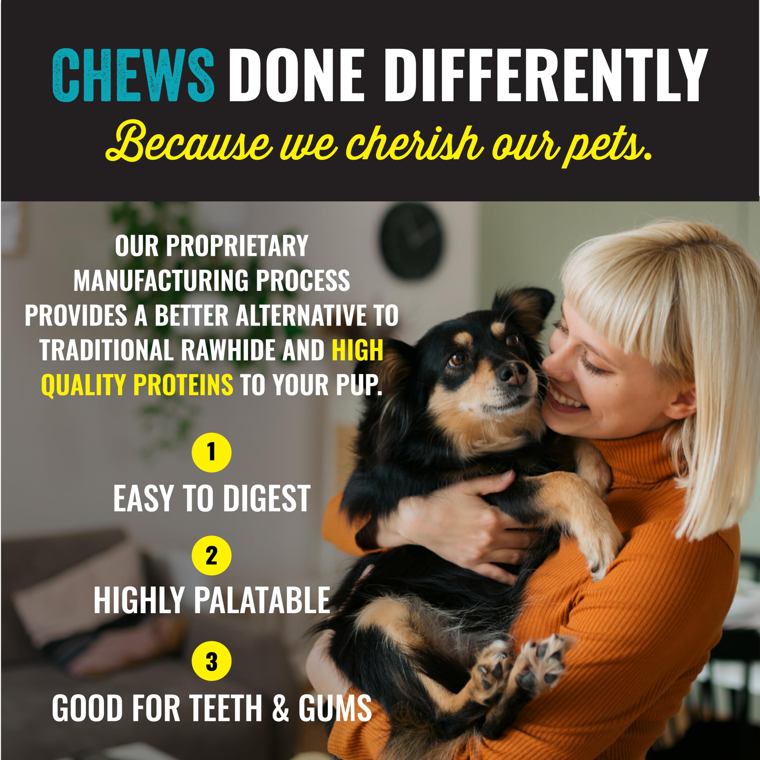 etta says! Premium Crunchy 7 Elk Dog Chews - Grain-Free Dog Treats, Good for Teeth, Easy to Digest - Made in The USA (20 Count P