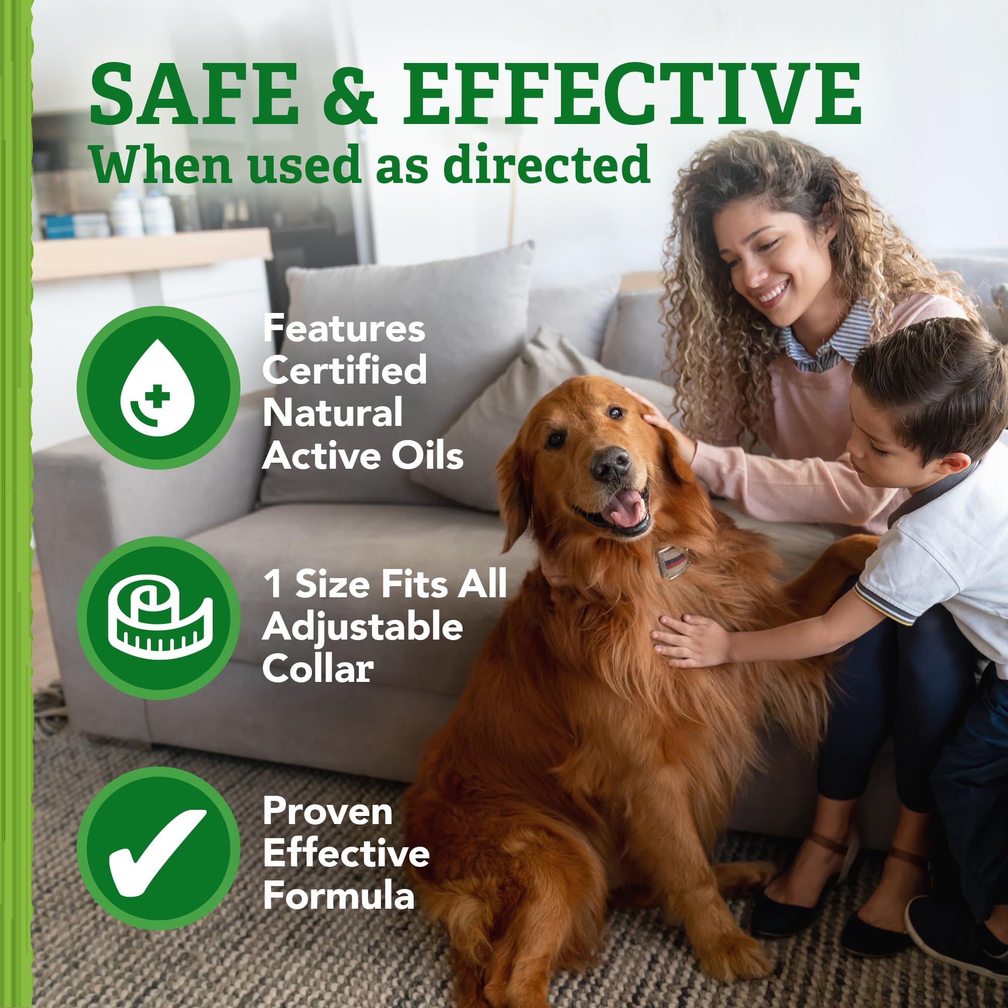 Natural Care Repellent Flea And Tick Collar For Dogs And Puppies - 4 Month Flea & Tick Treatment For Dogs - Repels Fleas & Ticks