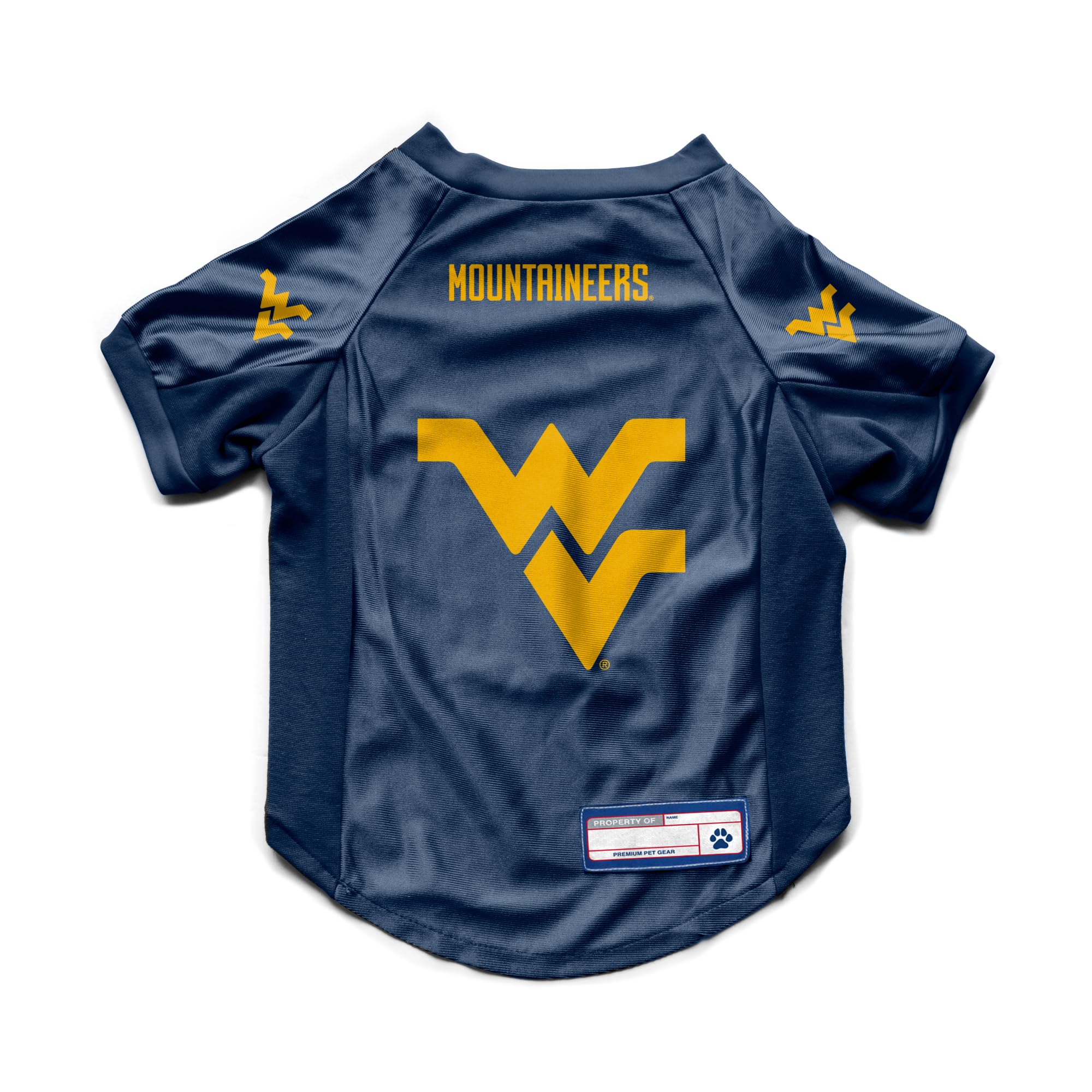 Littlearth West Virginia Mountaineers NCAA Stretch Pet Jersey