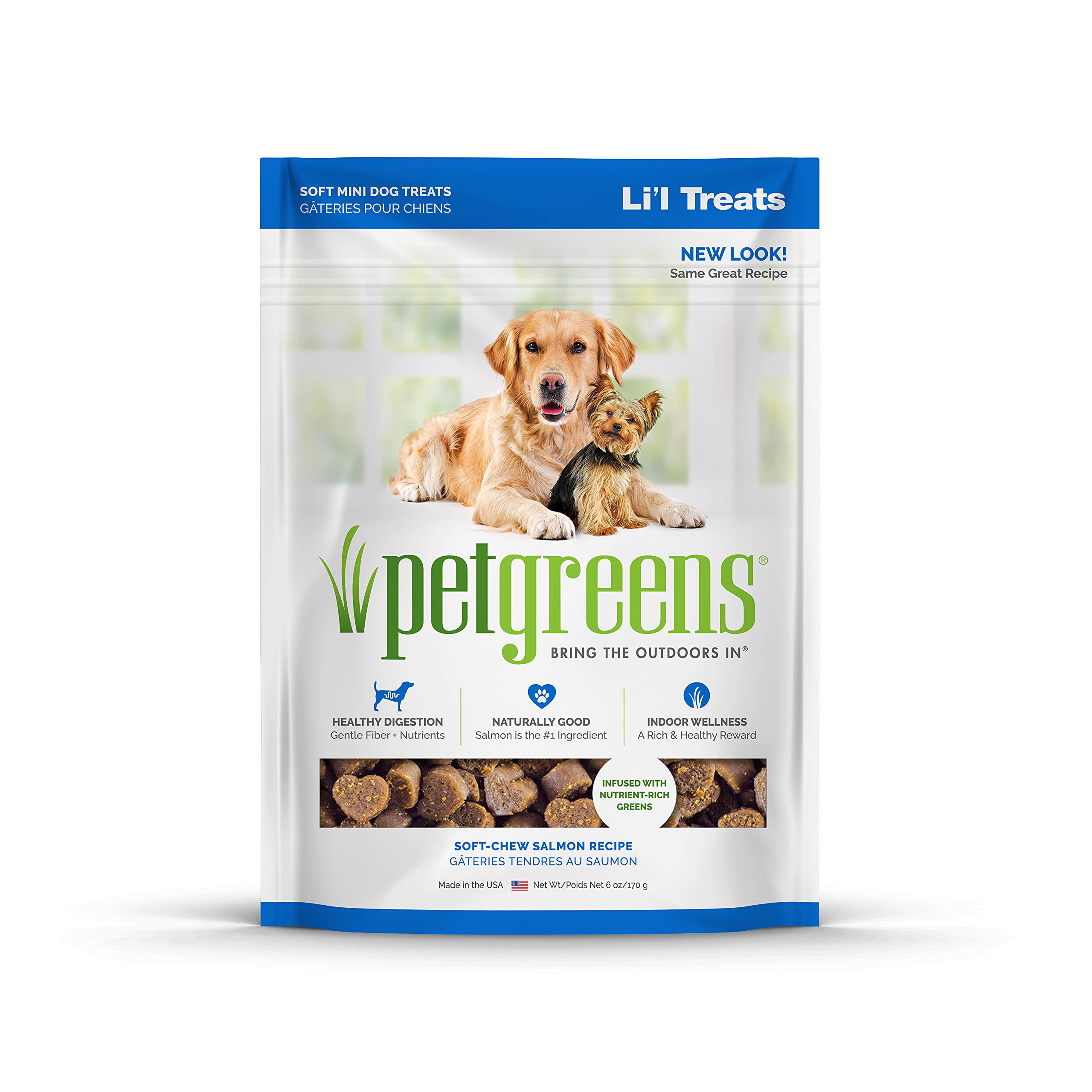 Pet Greens Treats Healthy Salmon Semi-Moist Dog Treat