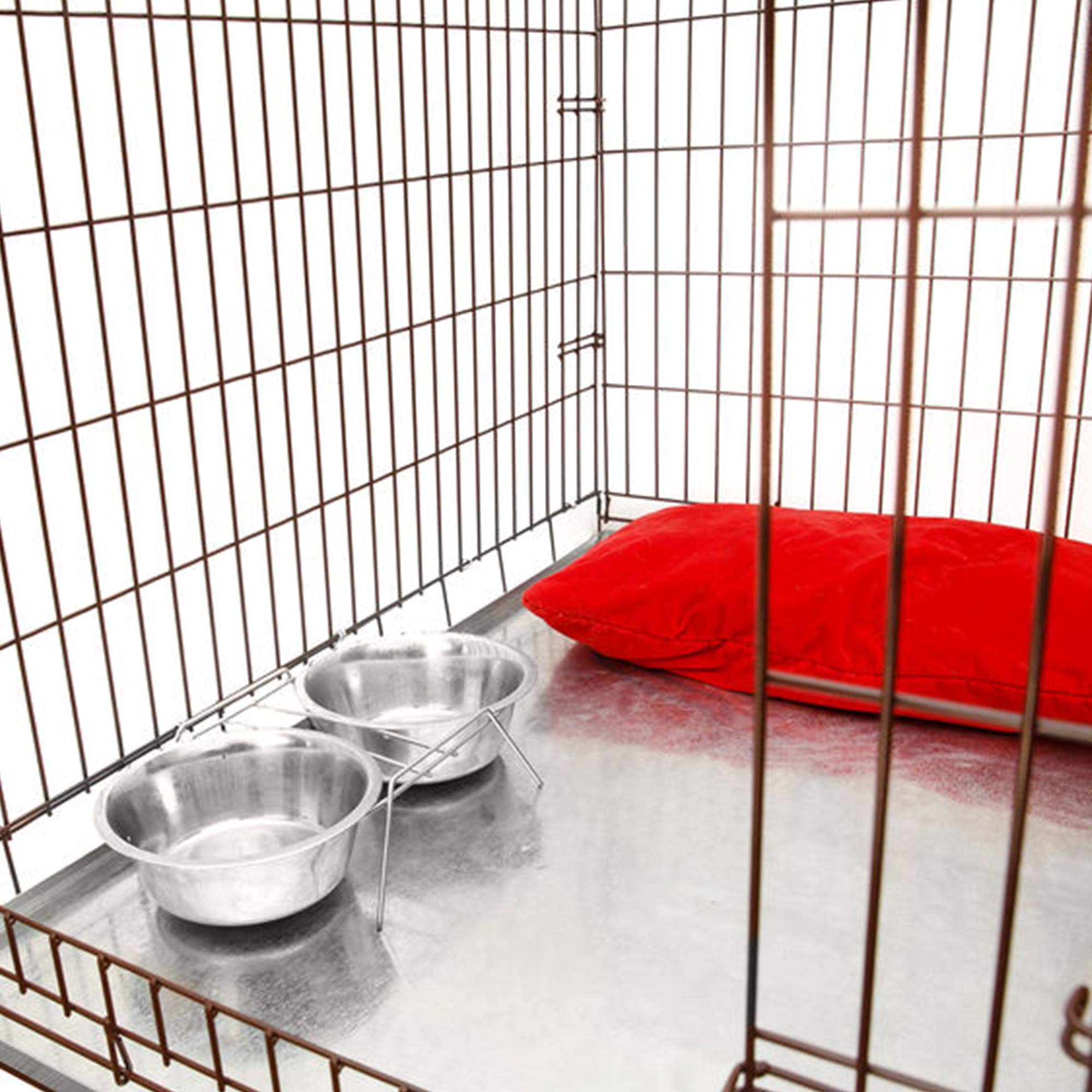 Kopeks Galvanized Metal Tray For Dog Crates, Pet Kennels, Restaurant Grease Traps, And Floor Protection With Leak And Rust Resis