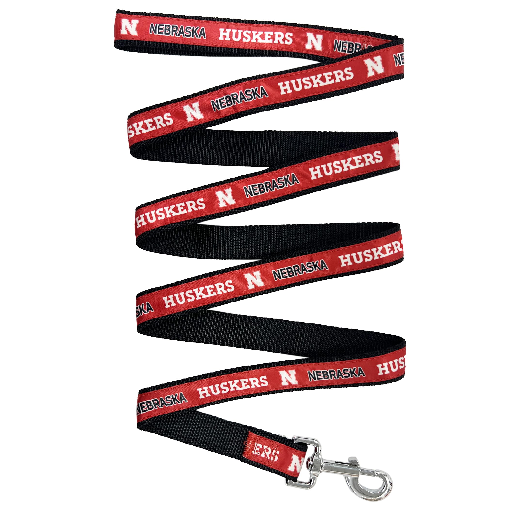Ncaa Pet Leash, Medium, Nebraska Cornhuskers, Dog Leash, Shiny & Colorful Leash For Dogs & Cats Licensed By The Ncaa, Old Versio